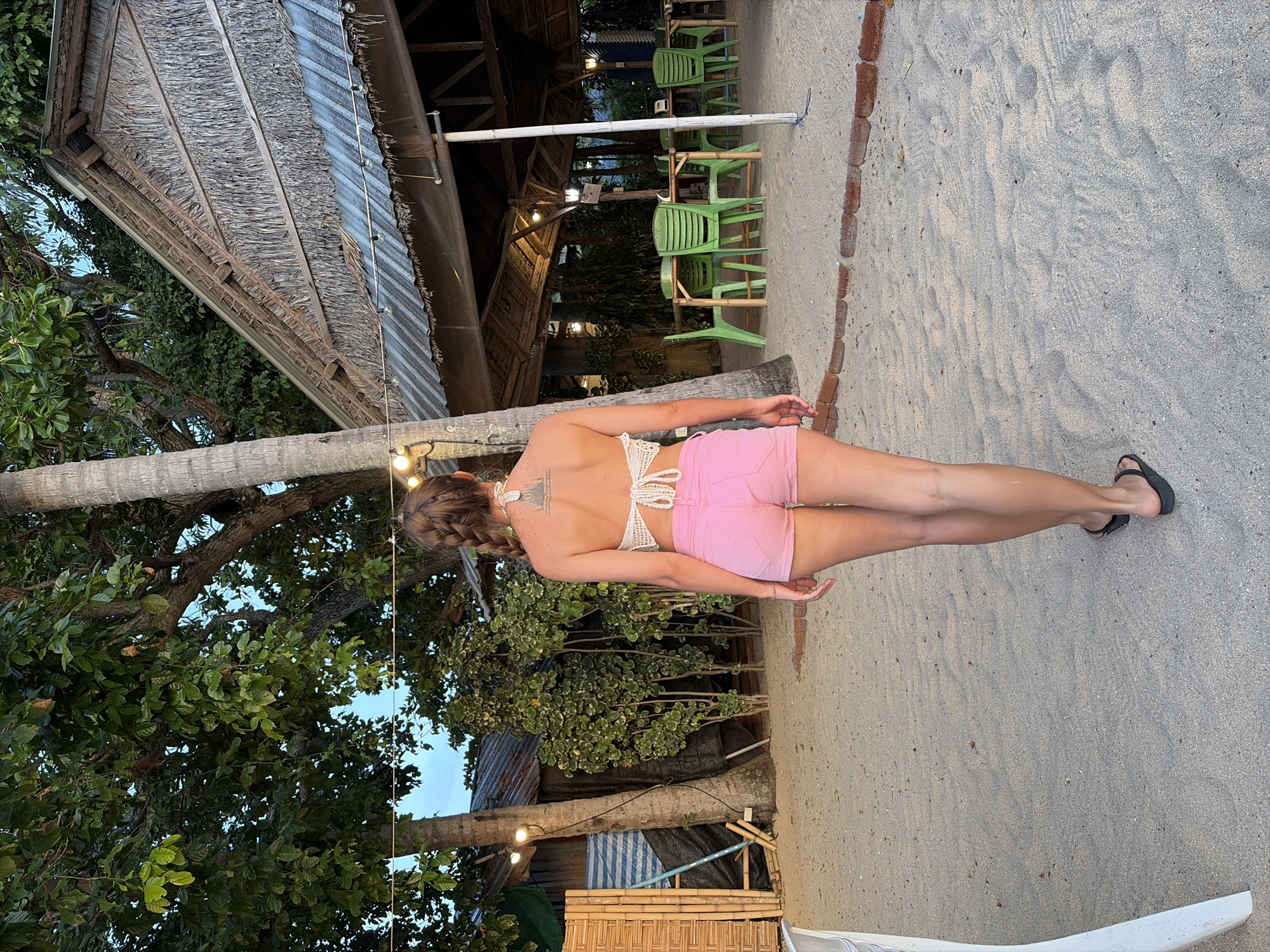 Lazy beach day in Baan Thong Po — sunsets, boats, food, and cats