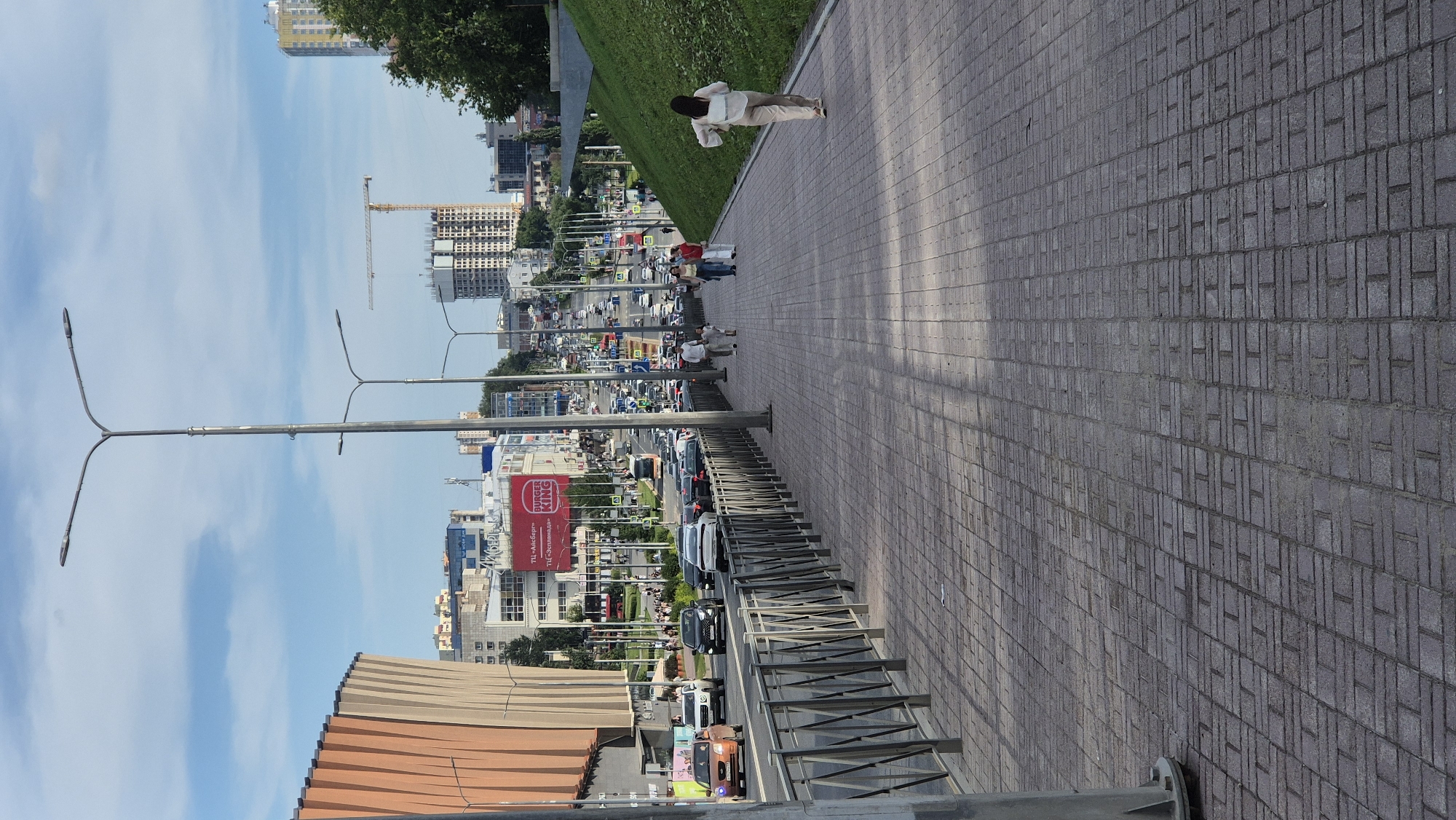 Monet exhibition at a Perm gallery, summer afternoon