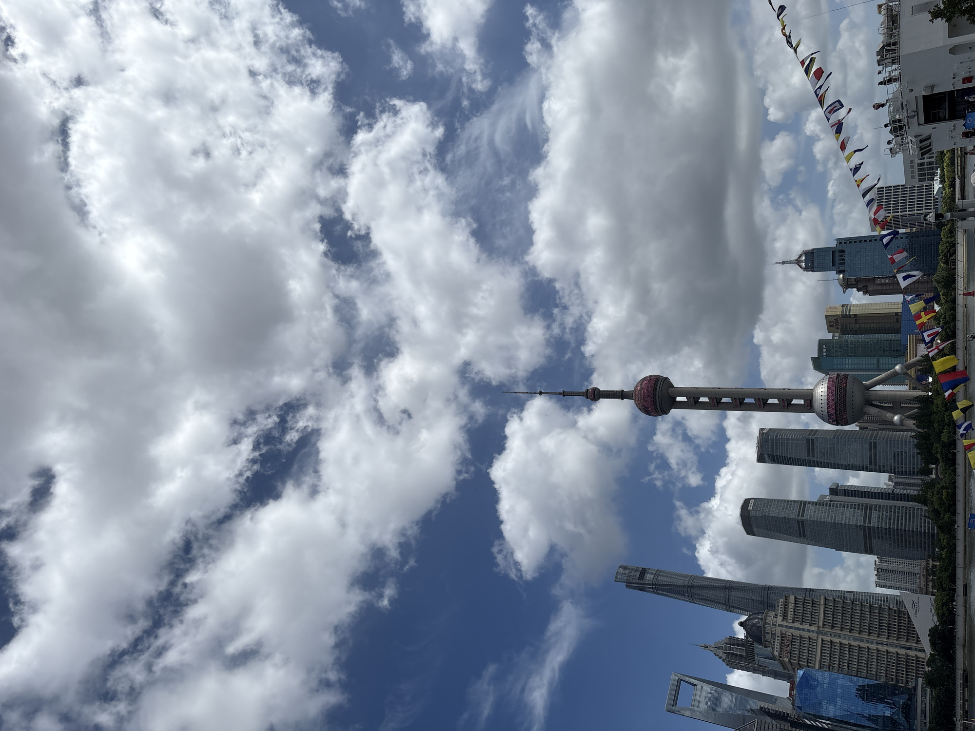 Huangpu River view of Shanghai's Lujiazui skyline