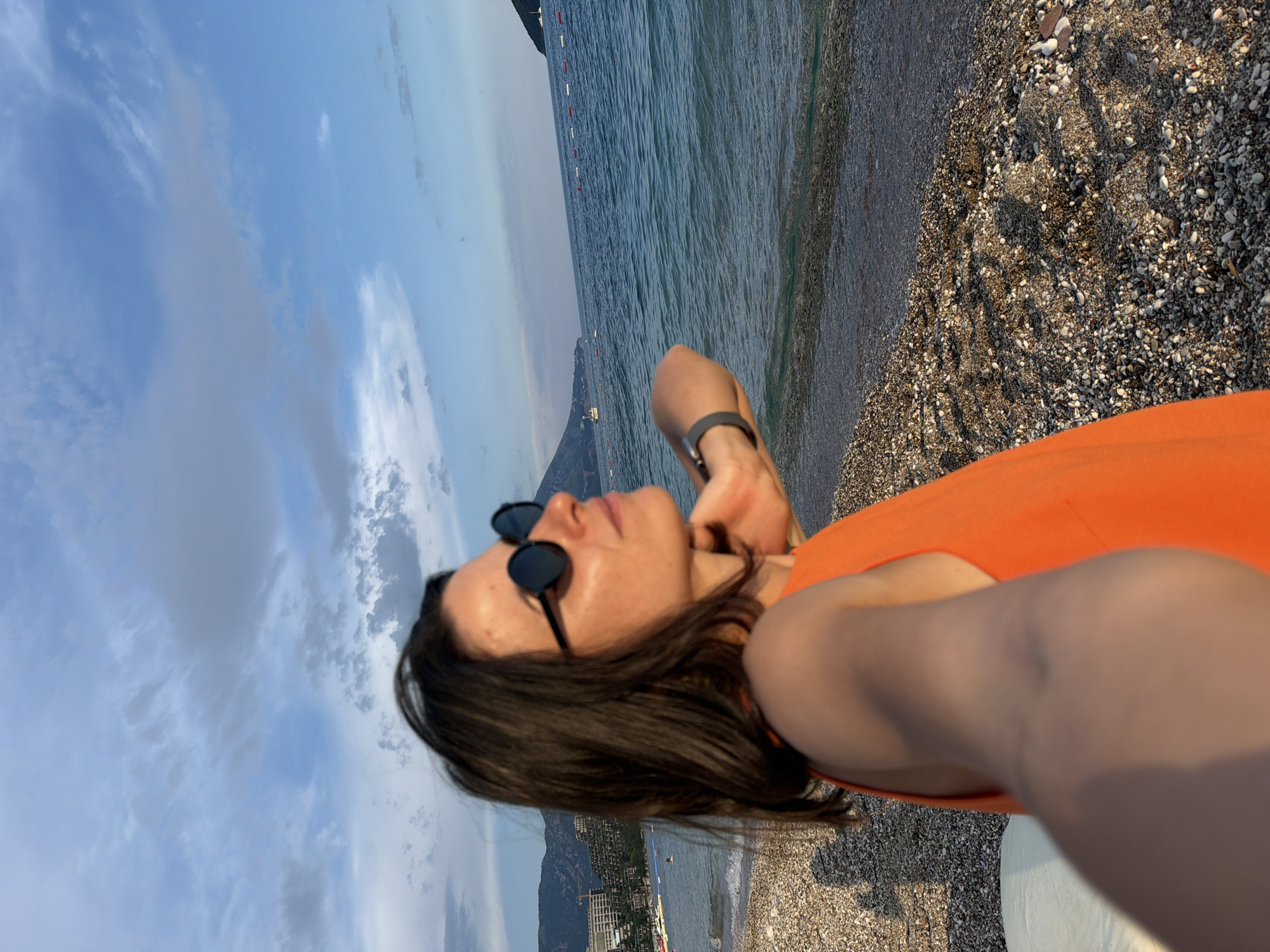 Summer beach day unfolds along Budva's Adriatic coastline