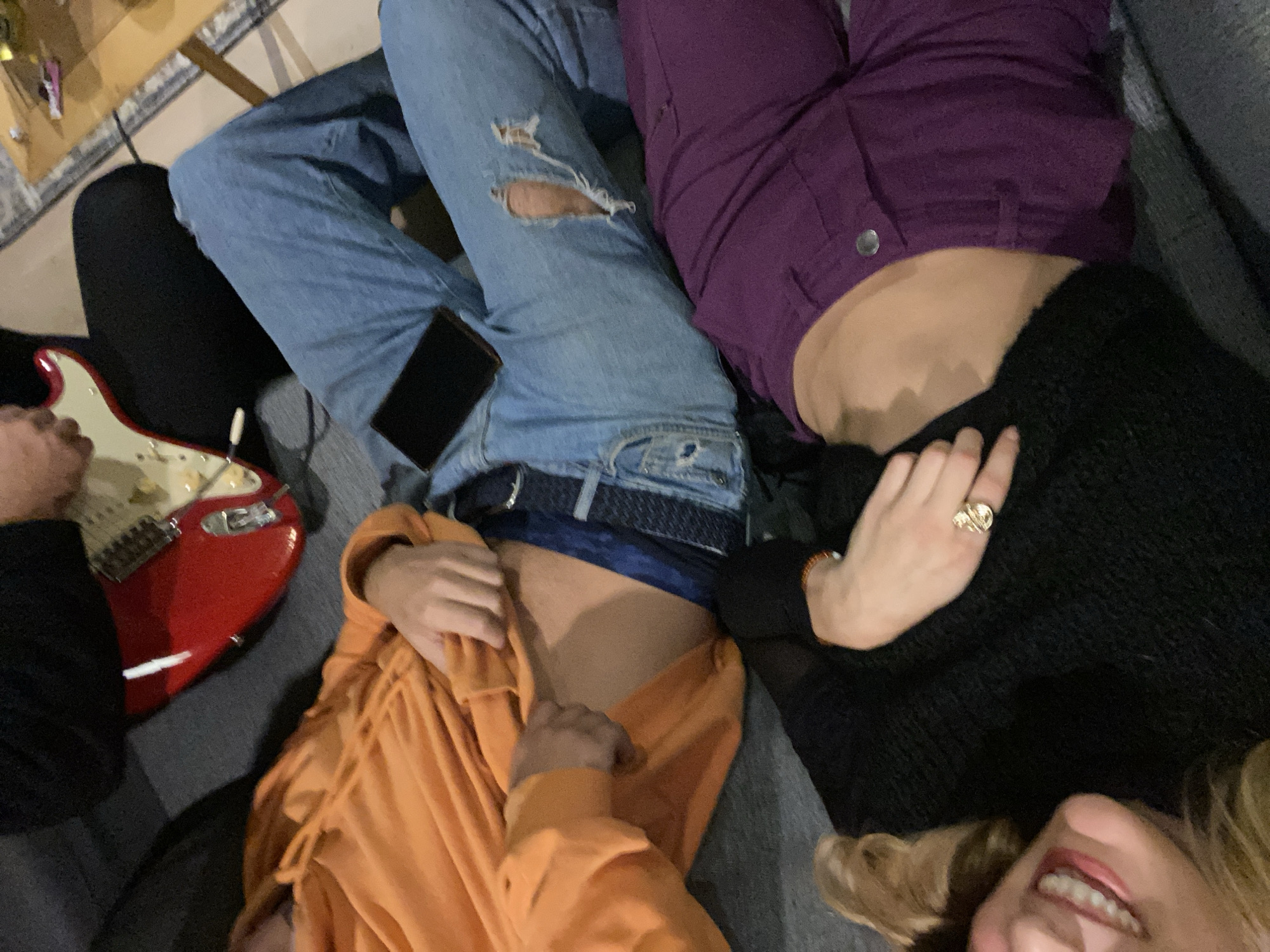Casual moments and music studio activity captured in Buenos Aires