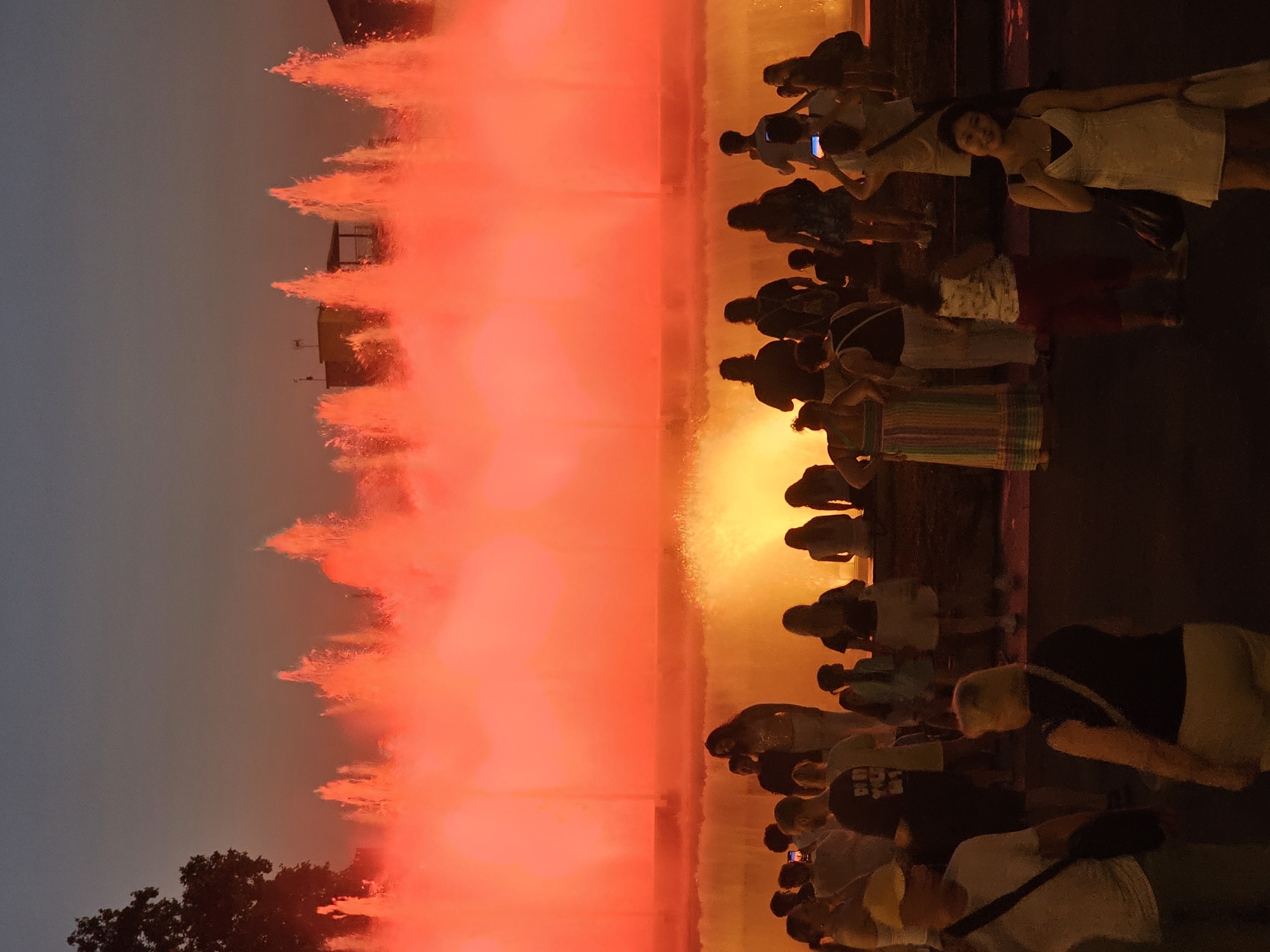 Barcelona's Magic Fountain light show draws a big crowd