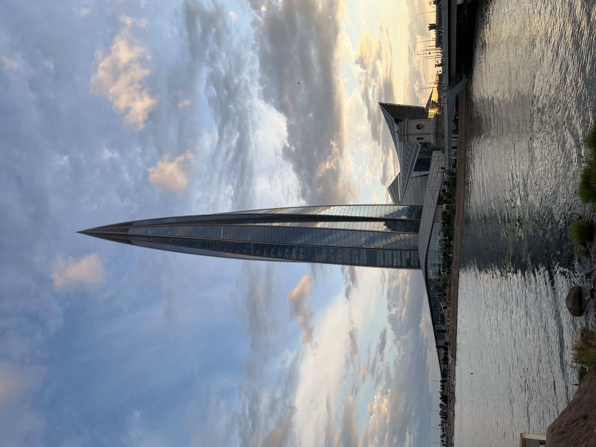 Lakhta Center towers over Saint Petersburg's waterfront skyline