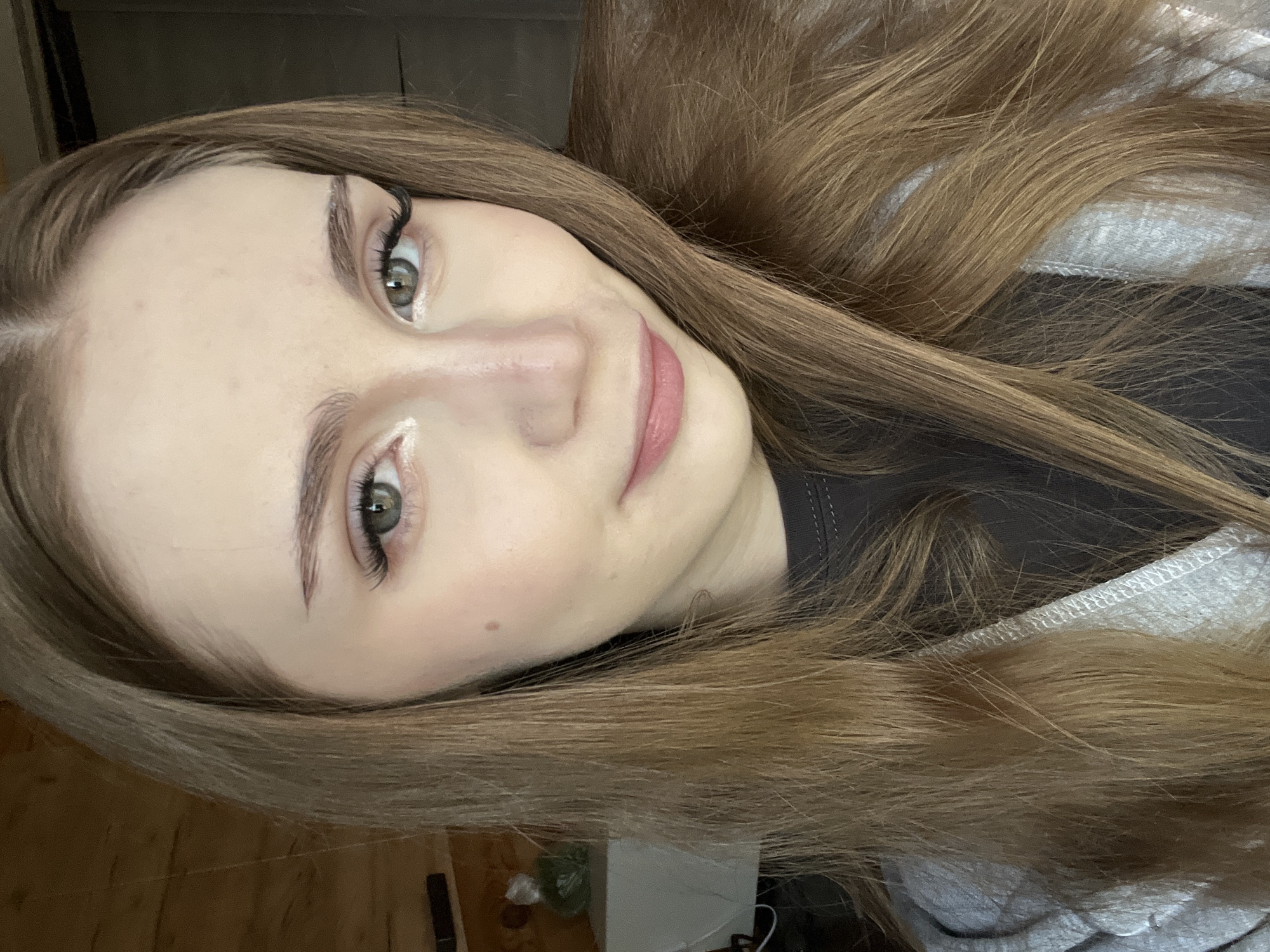 Back-to-back selfies in Ashkadar, one playful