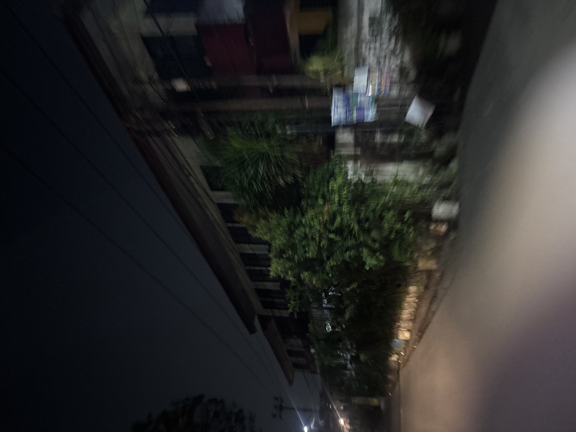 Evening street life documented in Tangerang, Indonesia