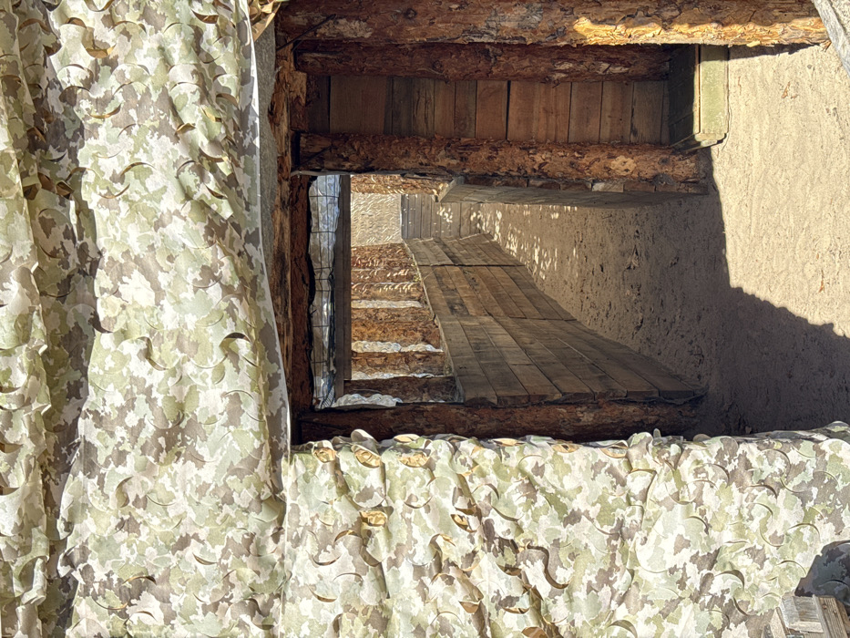 War damage and fortifications documented in Moshchun, Ukraine
