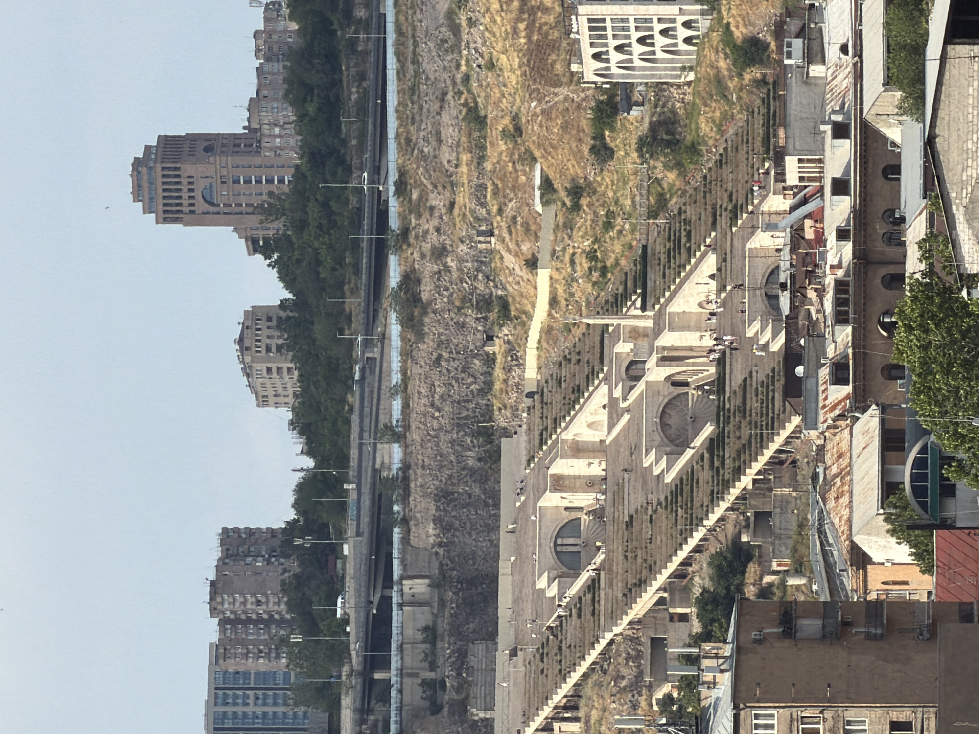 Yerevan from above: rooftops, landmarks, and city sprawl