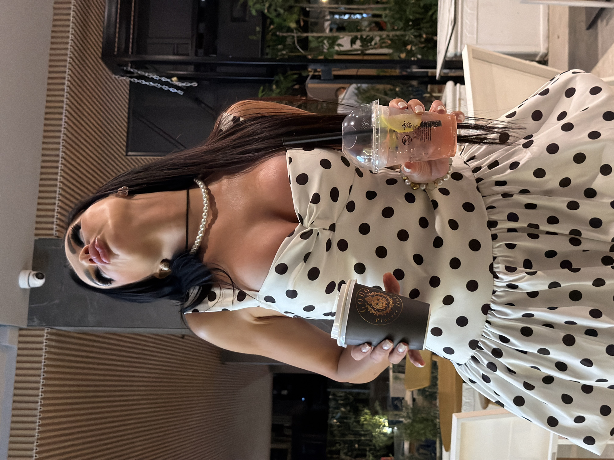 Summer evening at a Rafailovići restaurant, drinks and strawberries