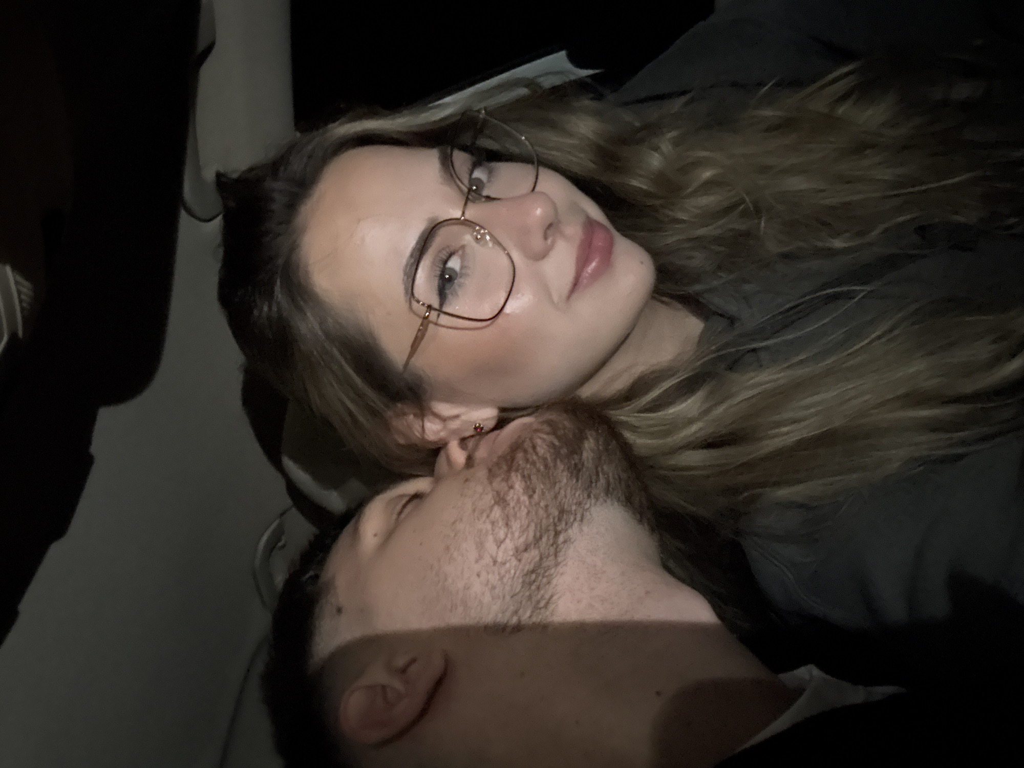Couple Documents Nighttime Drive Through Blagoevgrad from Mercedes