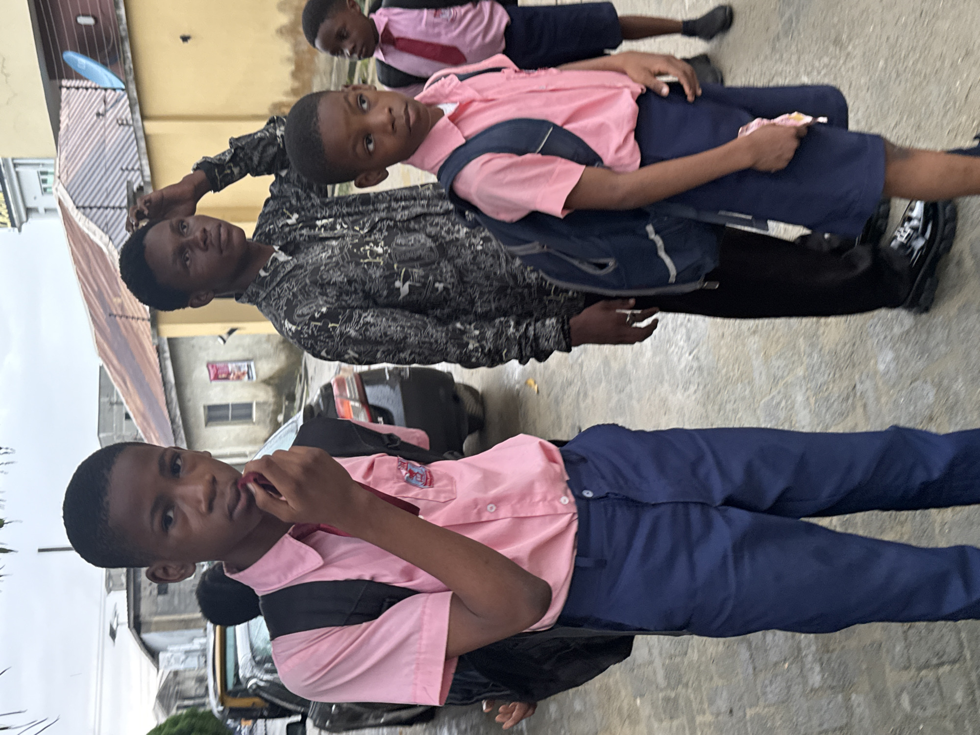 School uniforms and street life in Ado, Nigeria