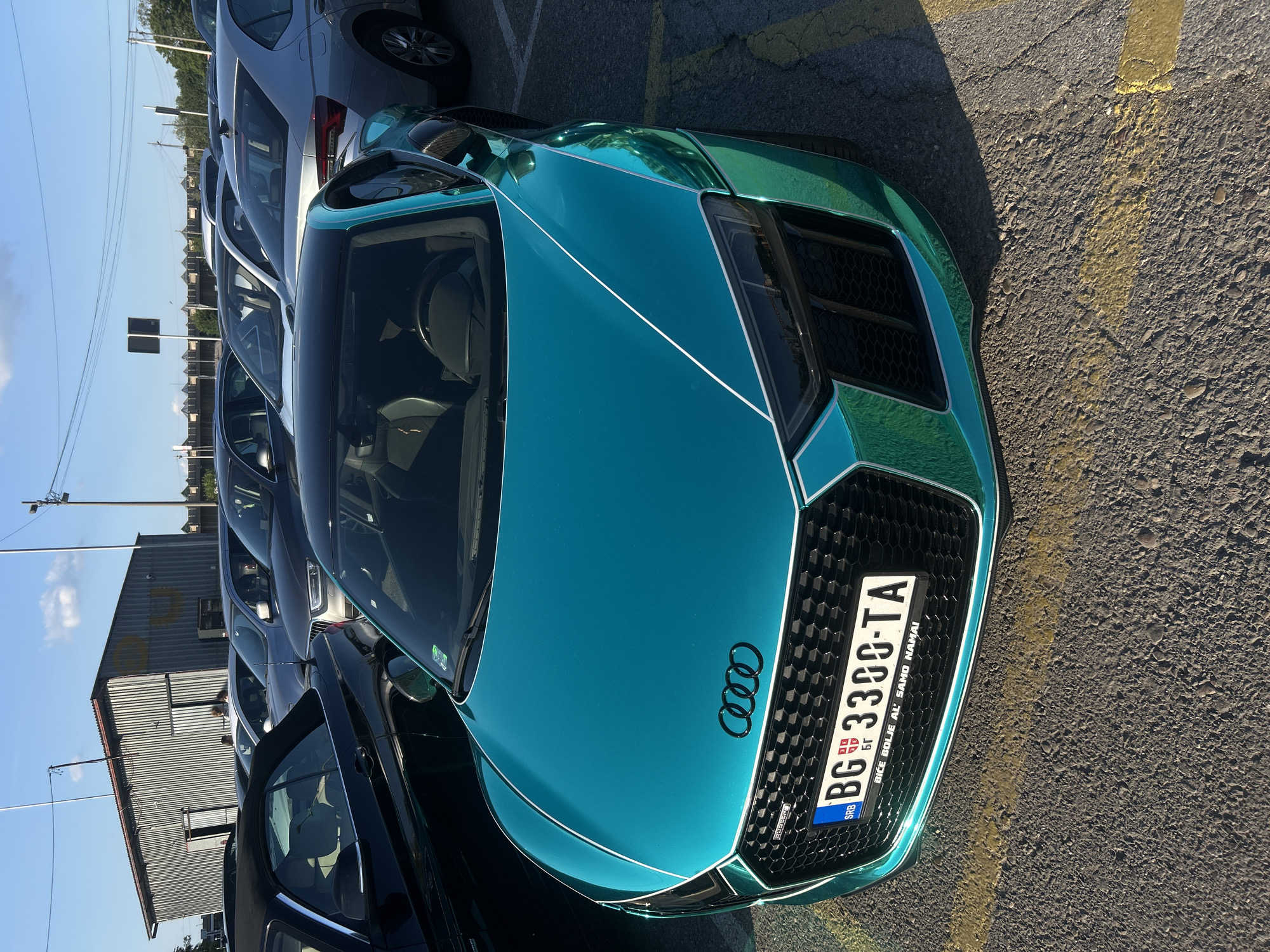Sports cars spotted parked in Belgrade parking lot