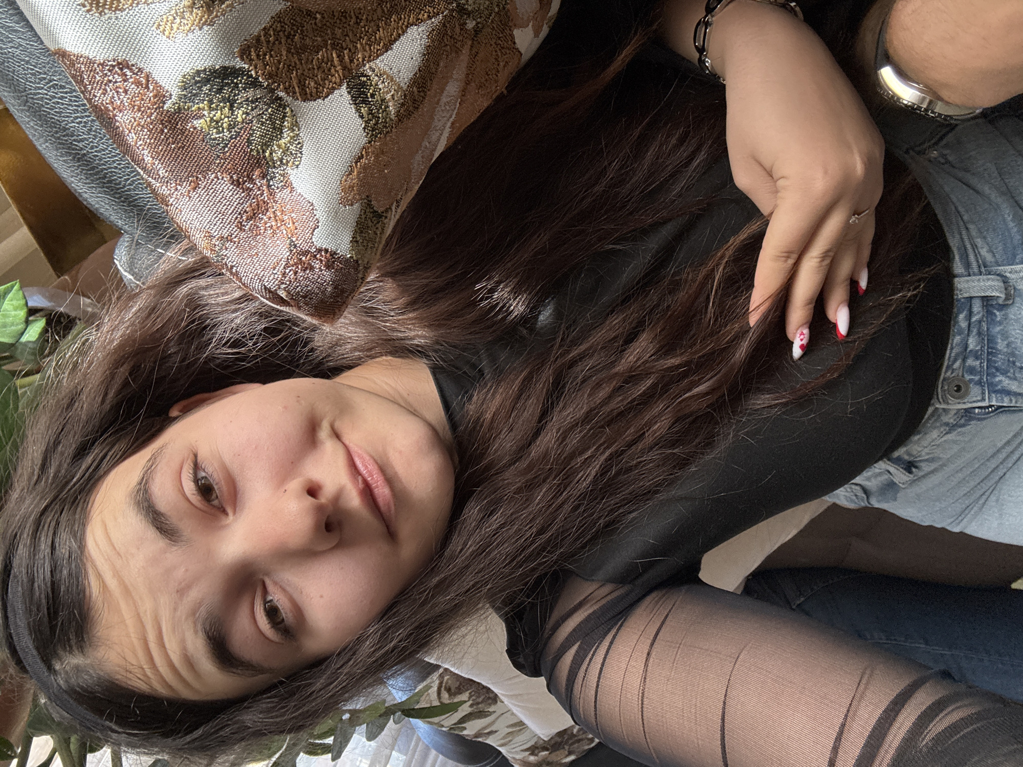 Couple documents Sunday afternoon together in Plovdiv apartment