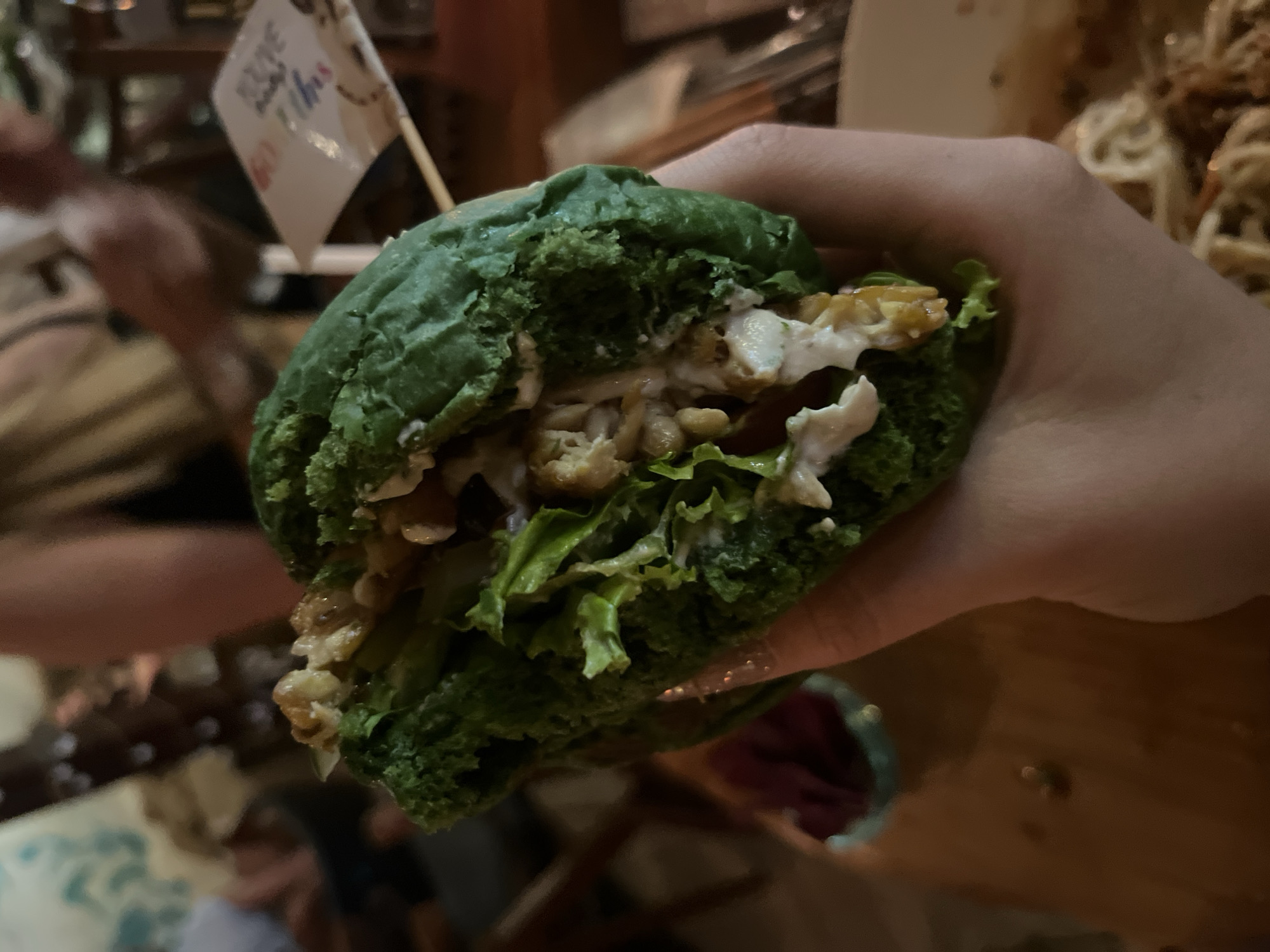Health food dining experience documented in Ubud, Indonesia