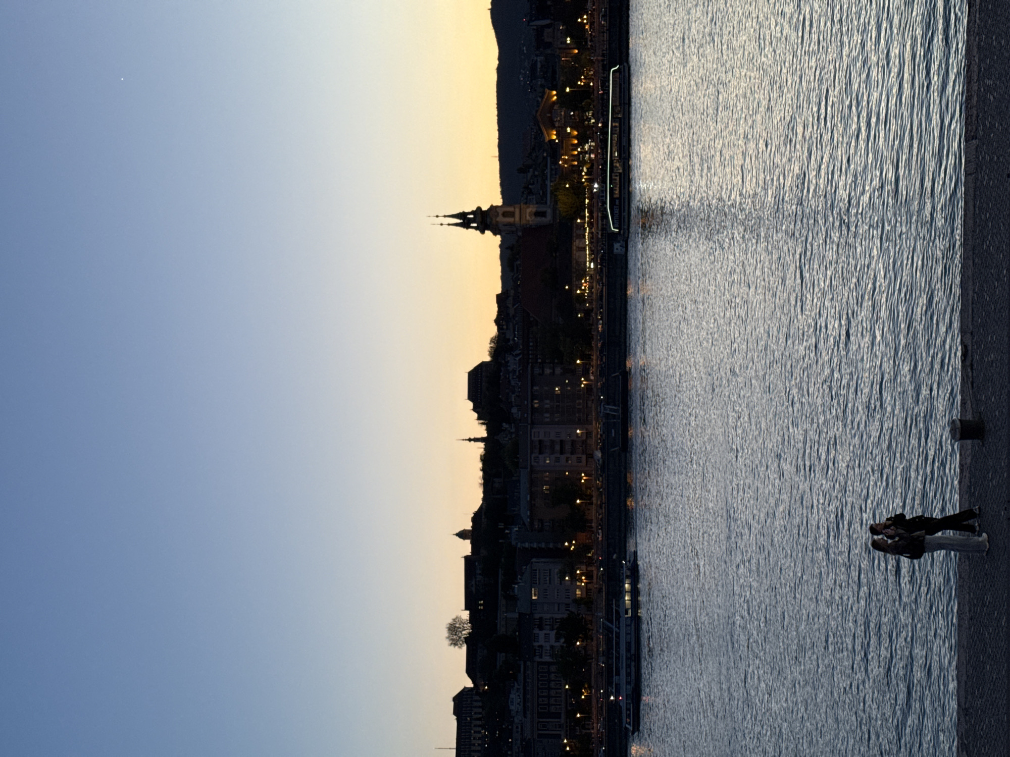 Evening Danube views captured in Budapest during dusk hours