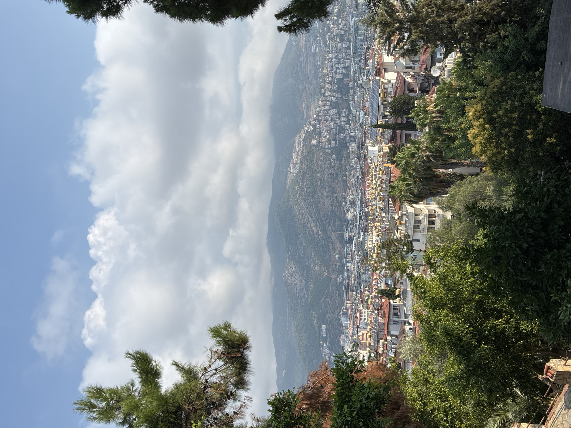 Panoramic views over Alanya from a hillside overlook