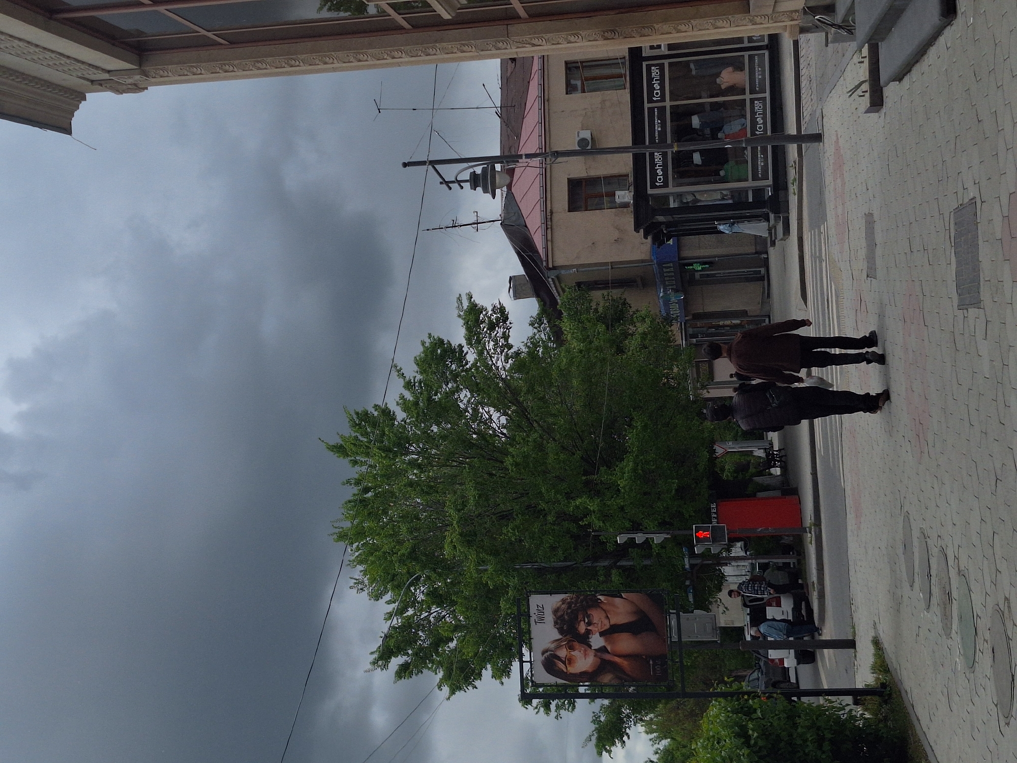 Overcast morning documented in Gyumri, Armenia streets