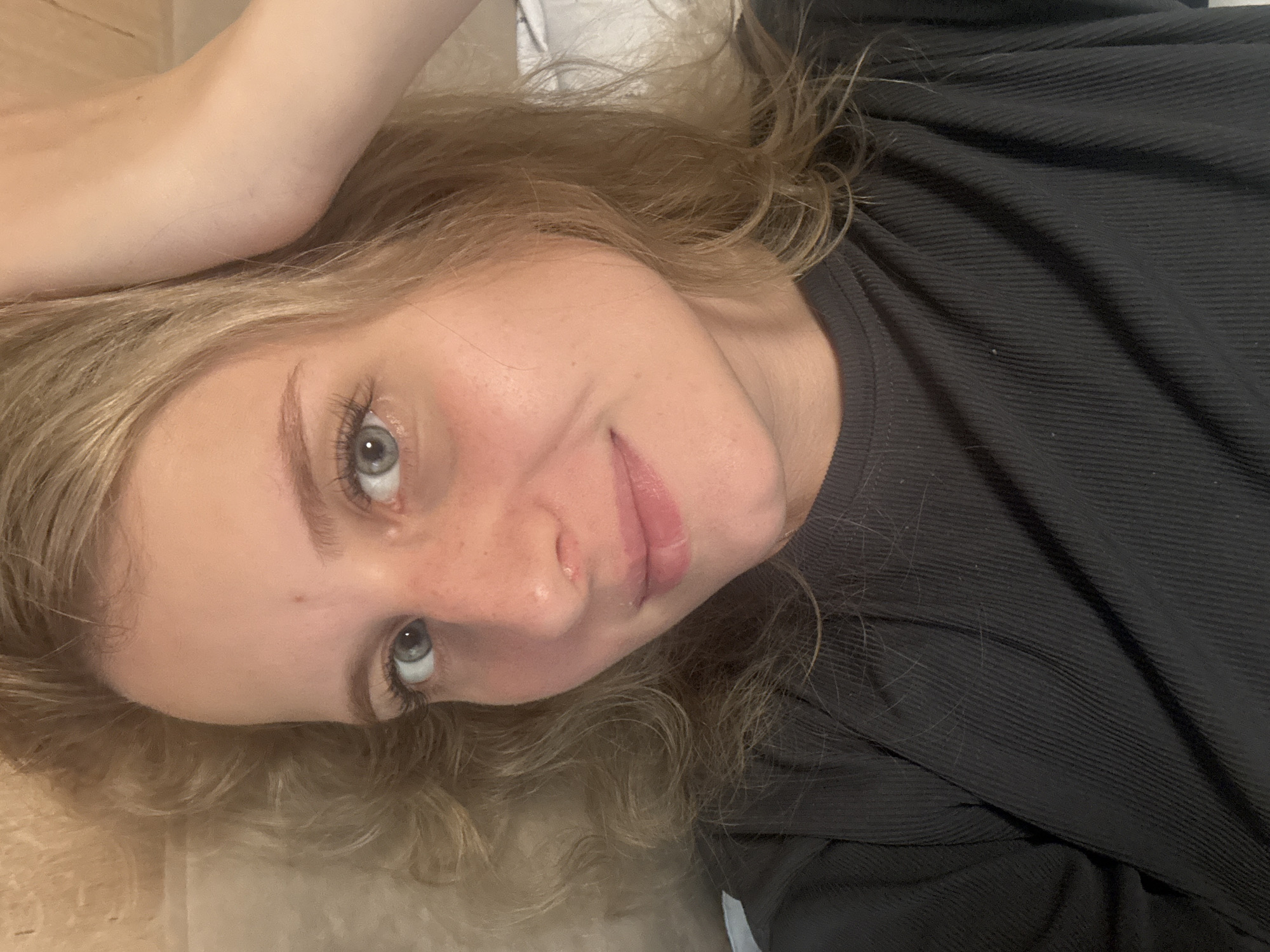 Lazy morning at home with a tabby cat in Izhevsk
