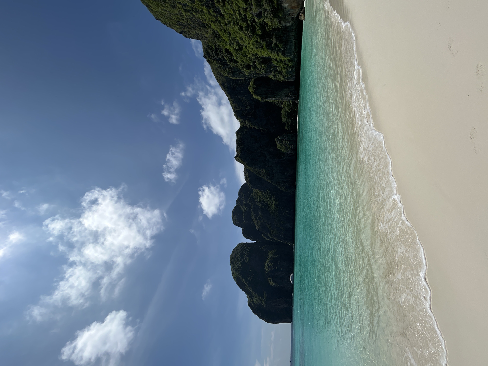Maya Bay's beaches and limestone cliffs, Ao Nang