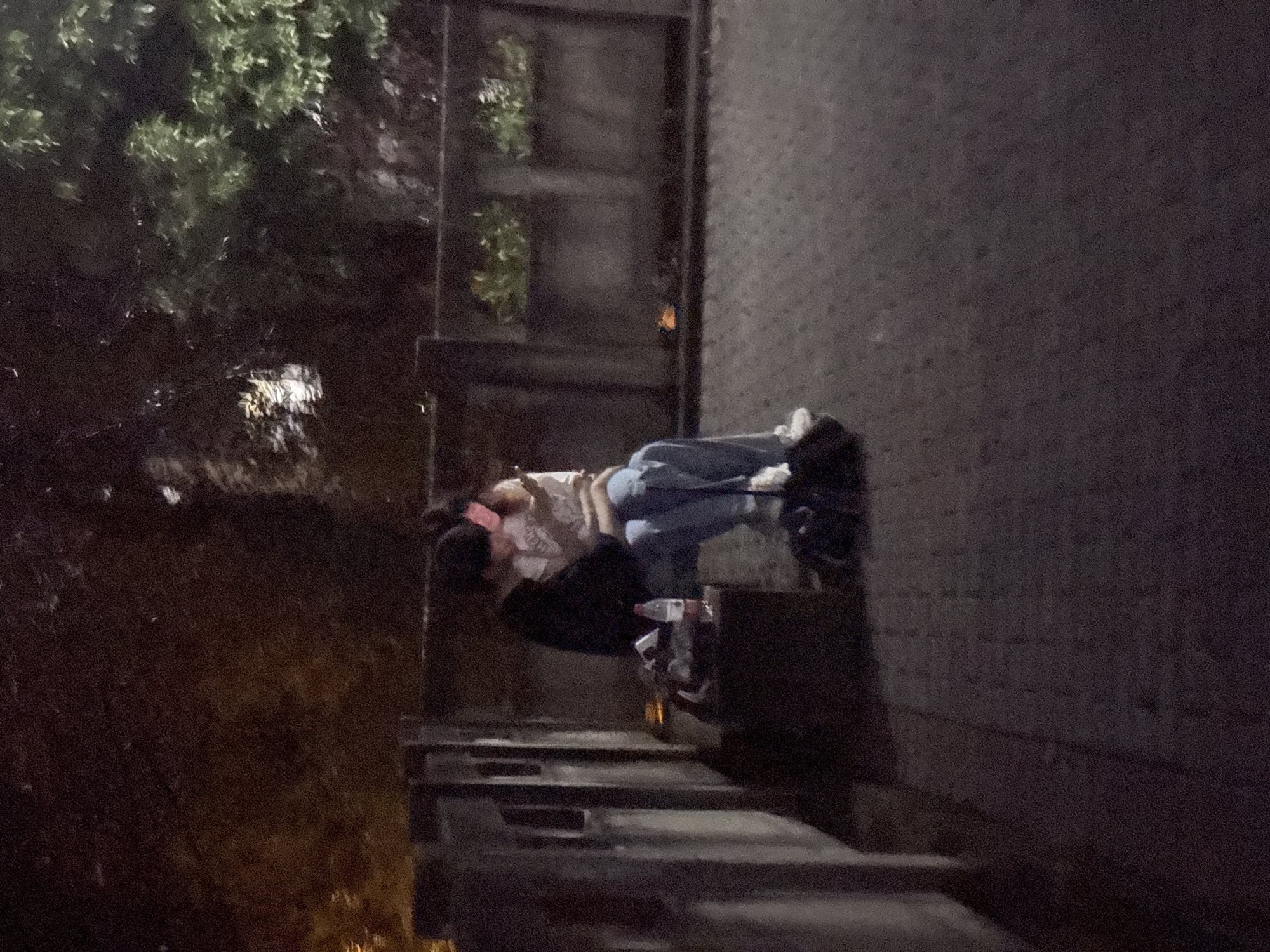 Nighttime scenes documented on illuminated pathways in Nan'an District