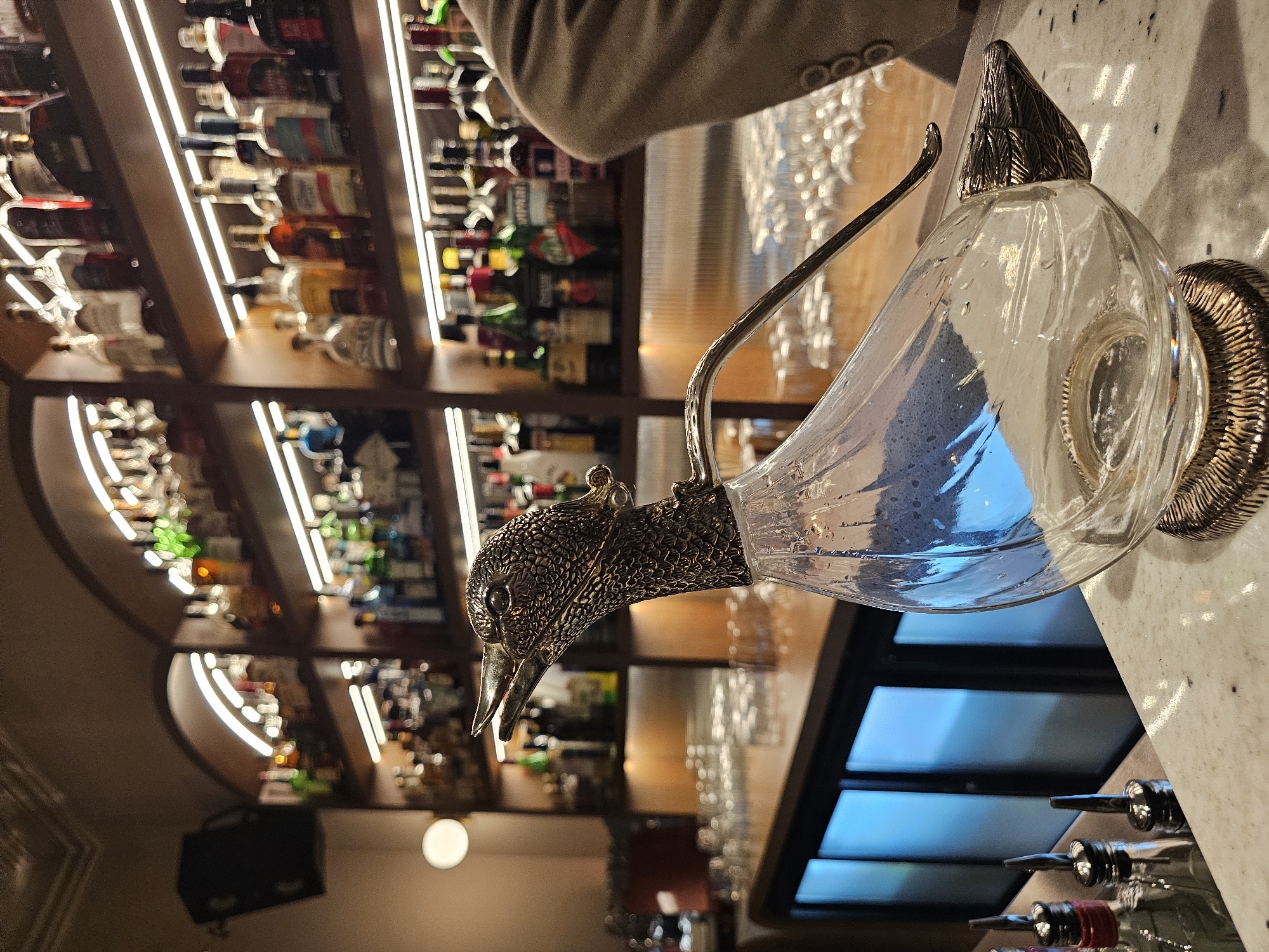 Duck-shaped carafe spotted at Yerevan bar