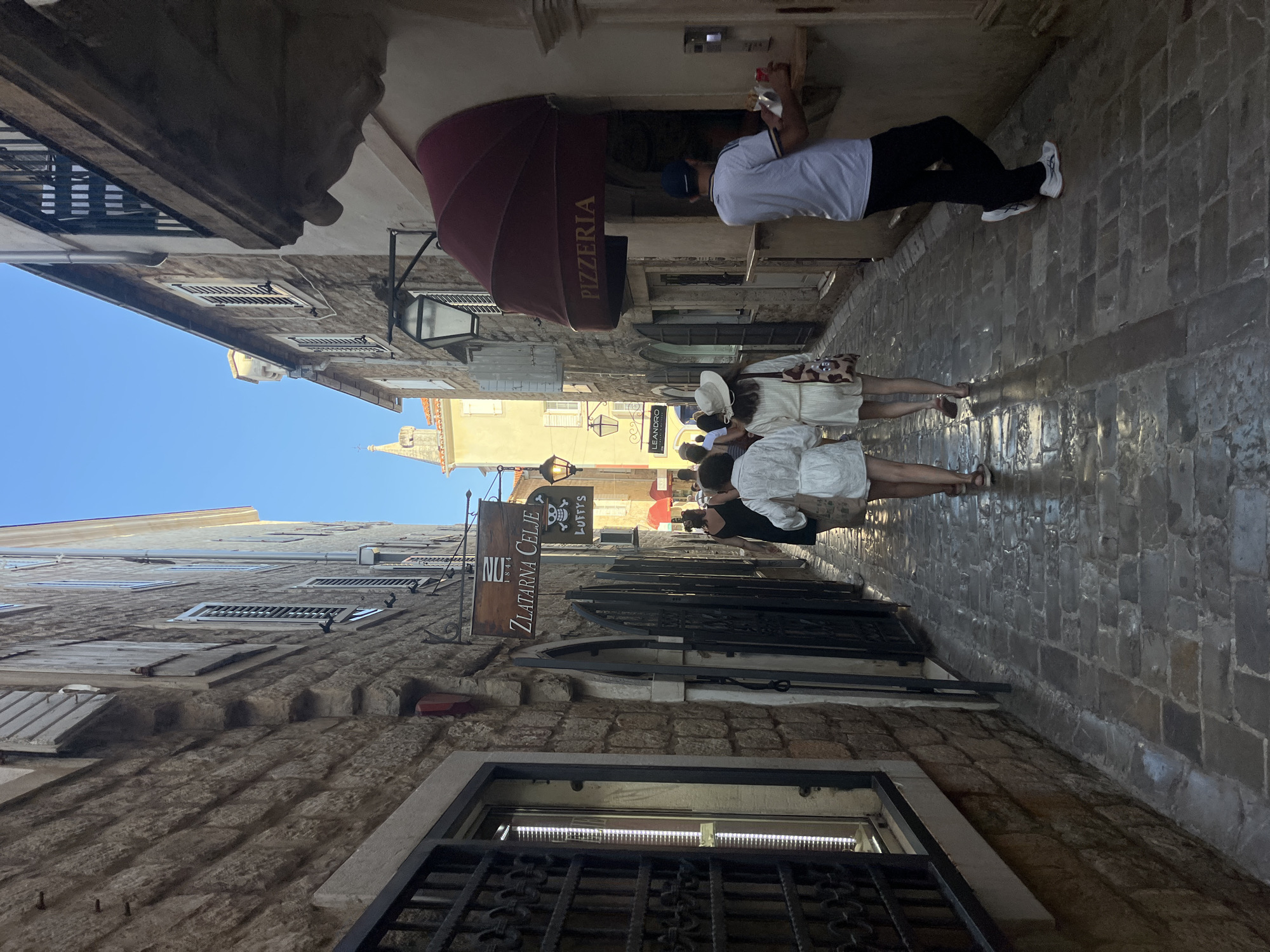 Afternoon in Budva's old town streets and cafes