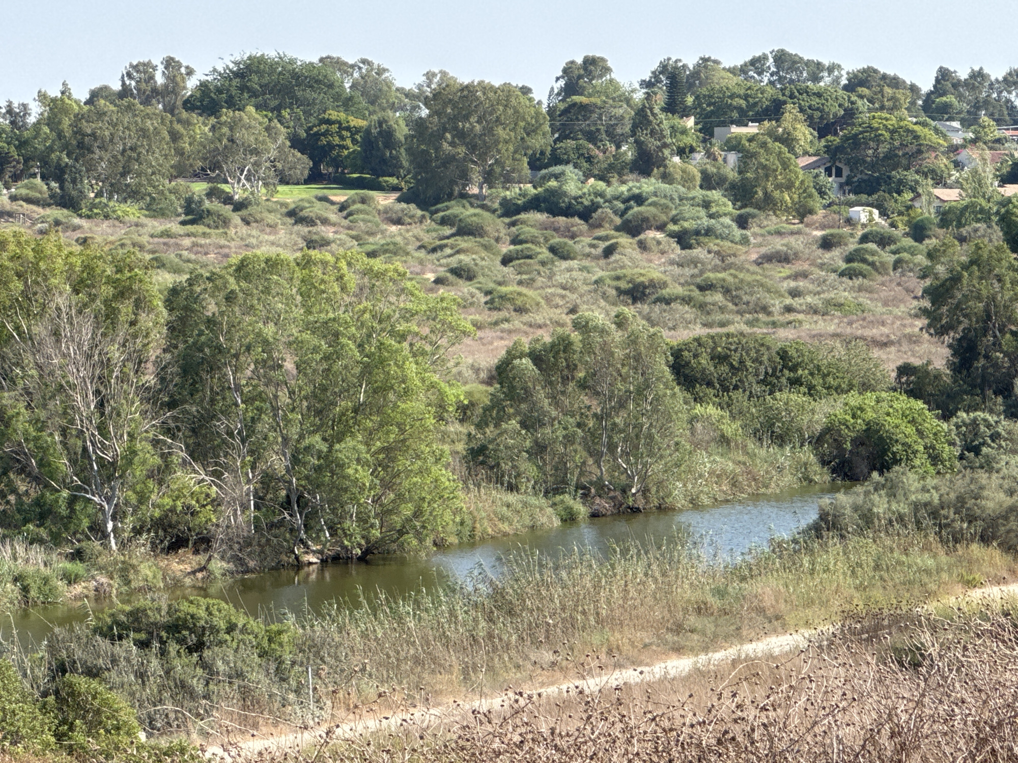 Green landscapes and ancient stonework in Hofit, Israel