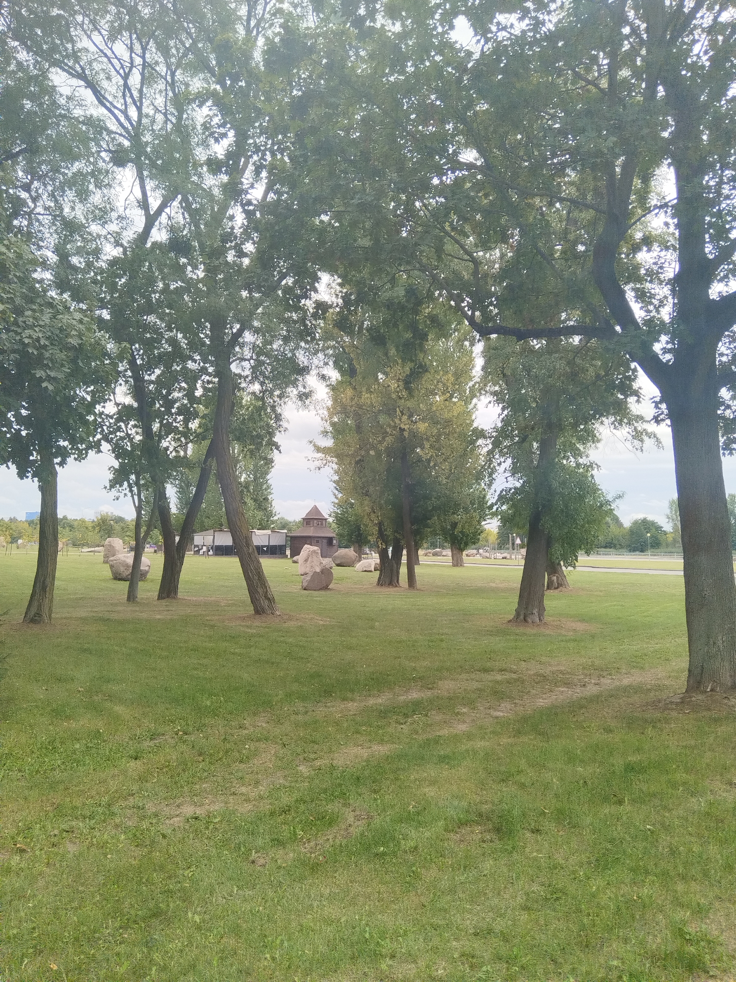 Late summer afternoon in a Brest city park