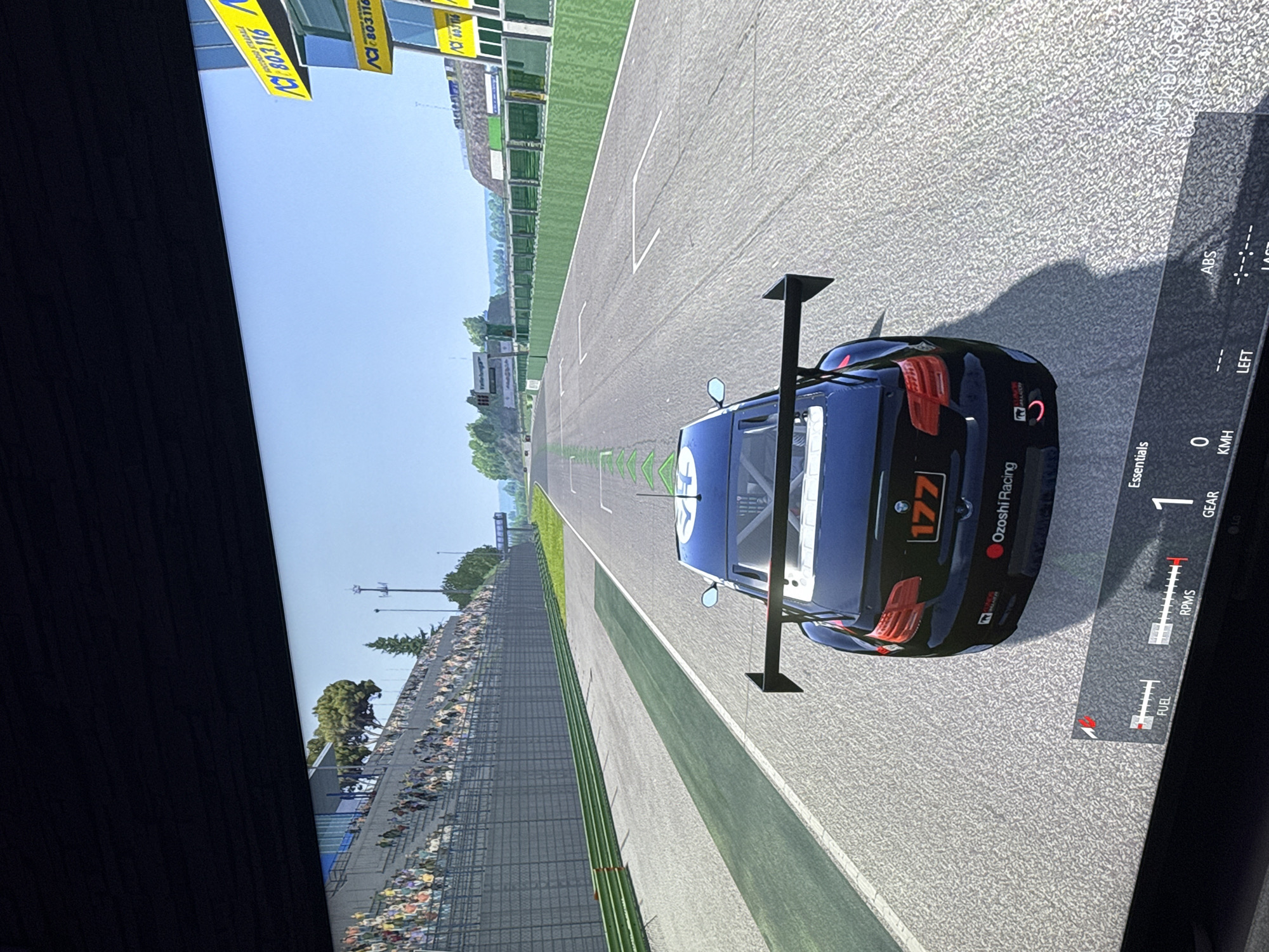 Racing game session with wheel controller in Burgas