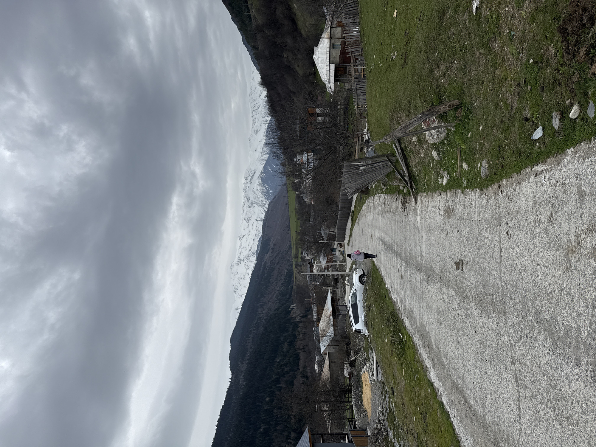 Daily life continues in mountain town of Mestia, Georgia