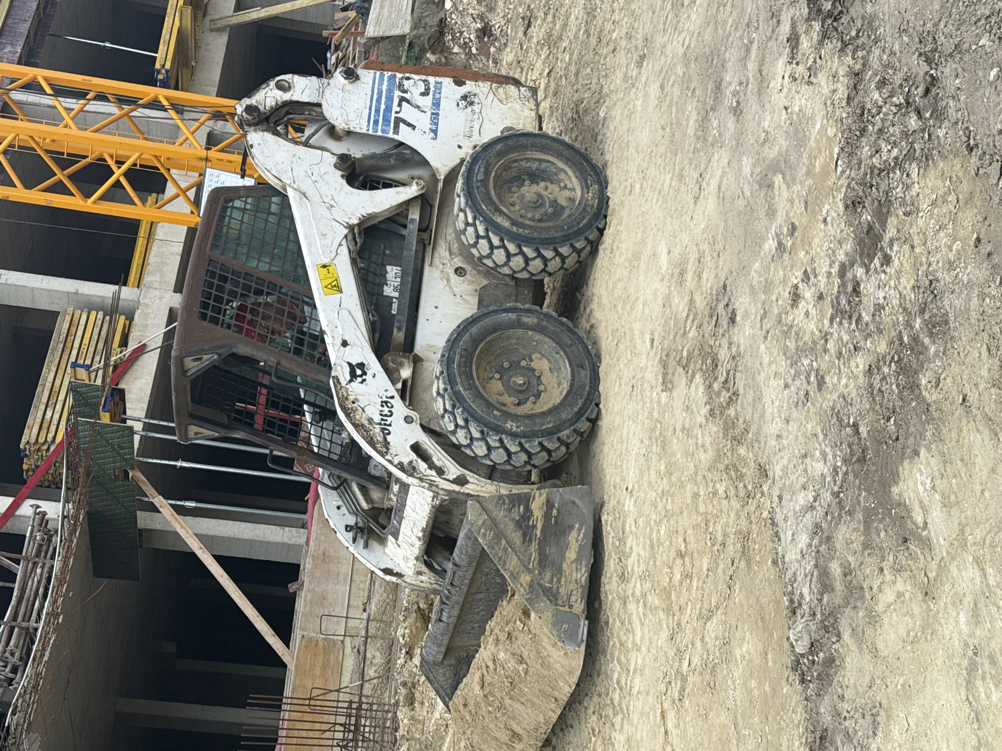 Heavy equipment at work on a Varna construction site