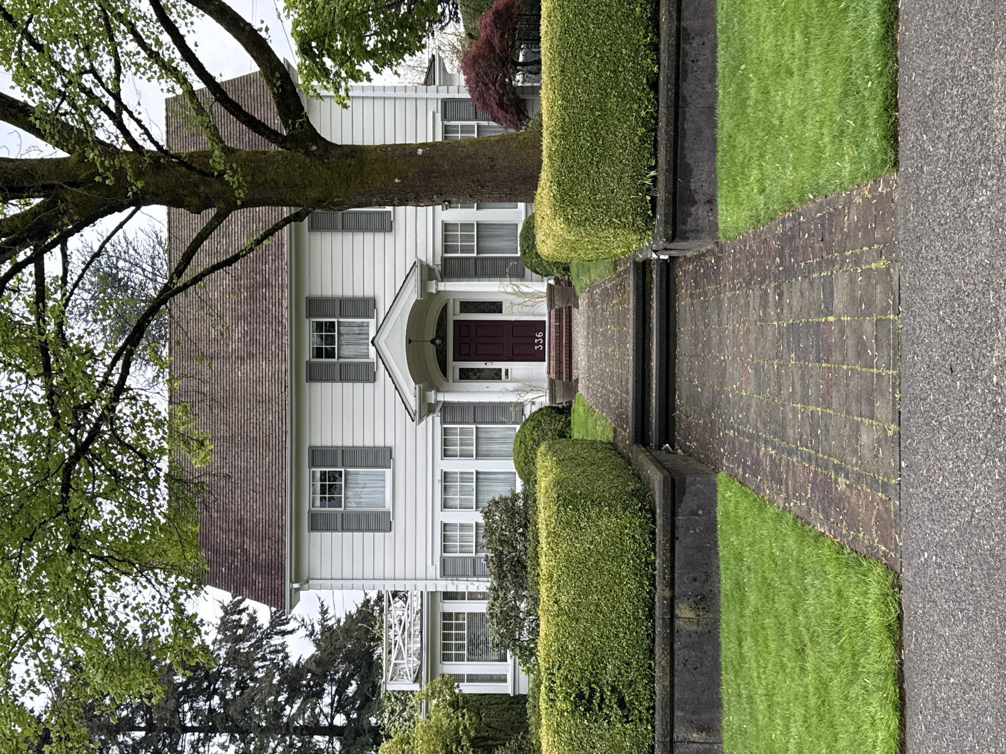 Residential buildings observed in New Westminster neighborhood Tuesday evening