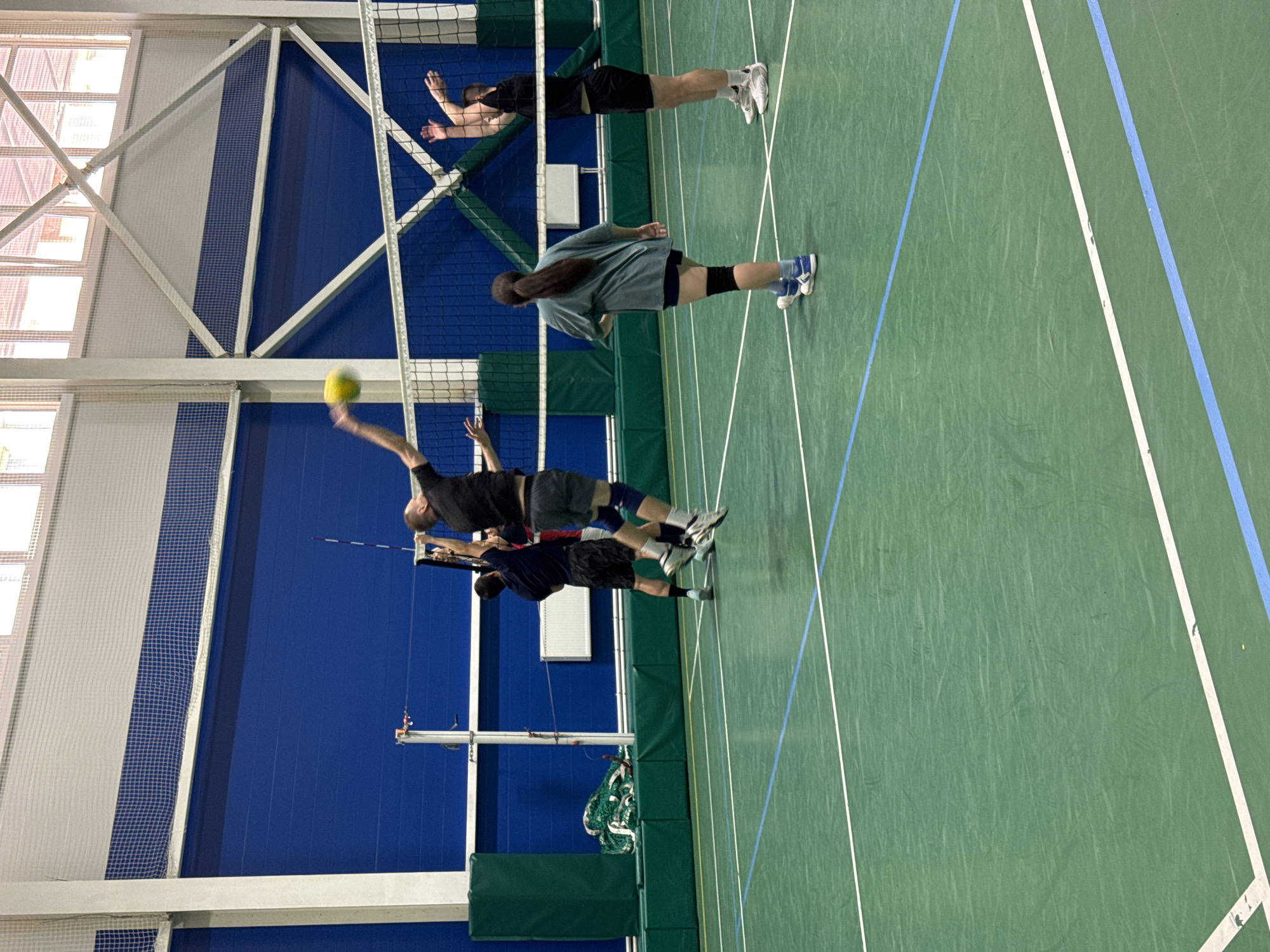 Volleyball practice session at Saint Petersburg gymnasium