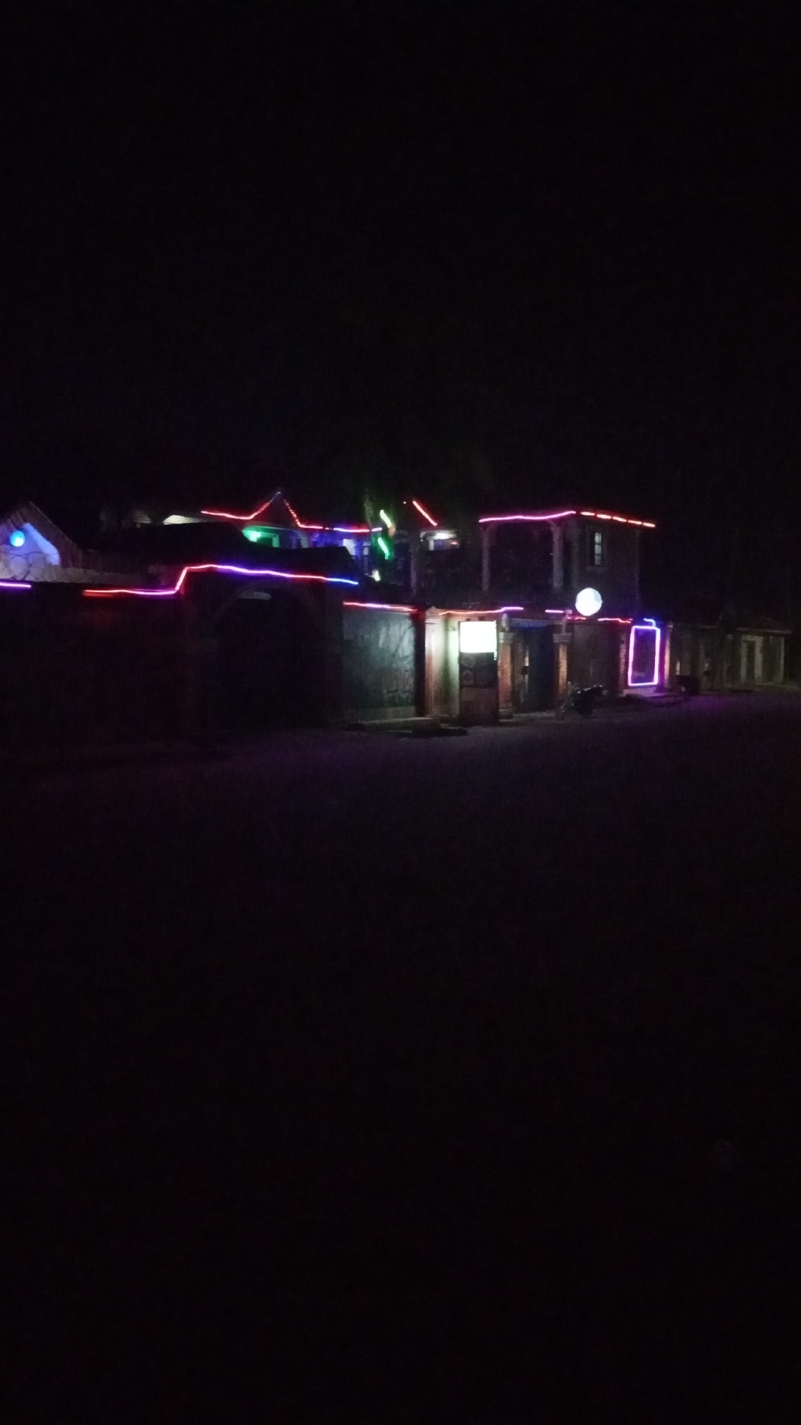 Festive lights illuminate Sabon Tasha streets during evening celebration