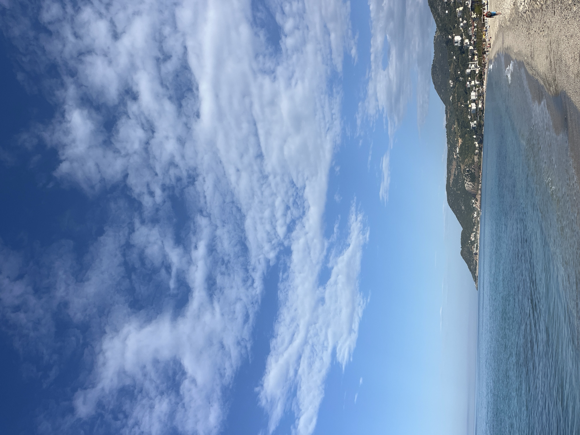 Morning beach activity documented in Alanya, Turkey