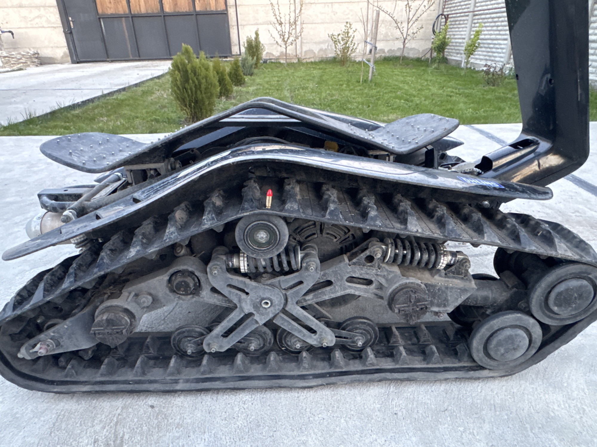 Tracked vehicle attachment spotted on concrete in Georgia