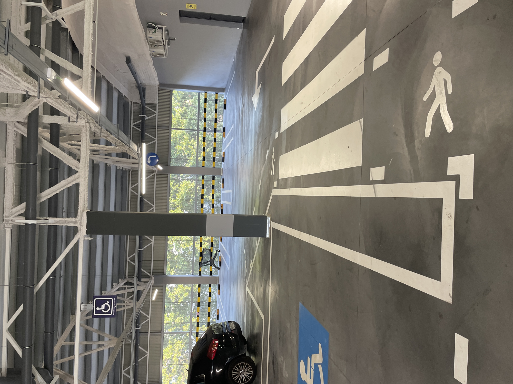 Empty parking garage interior, La Línea de la Concepción