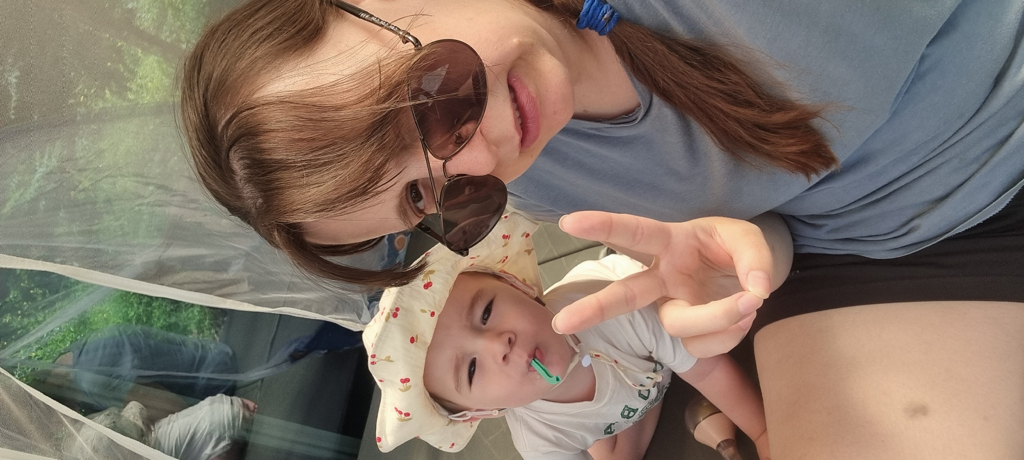 Family documents quiet morning moments with baby in rural Korea
