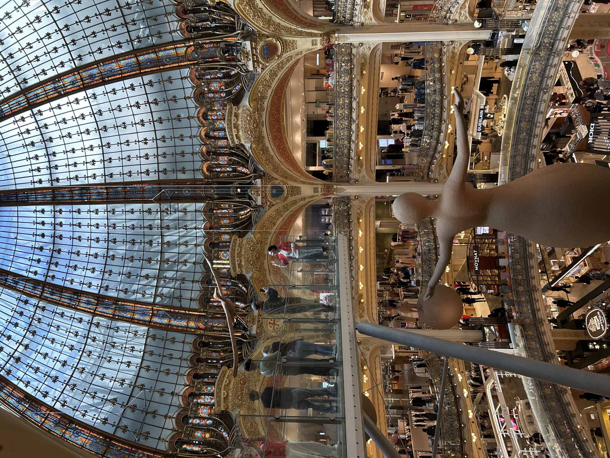 Interior view captured at Galeries Lafayette Paris