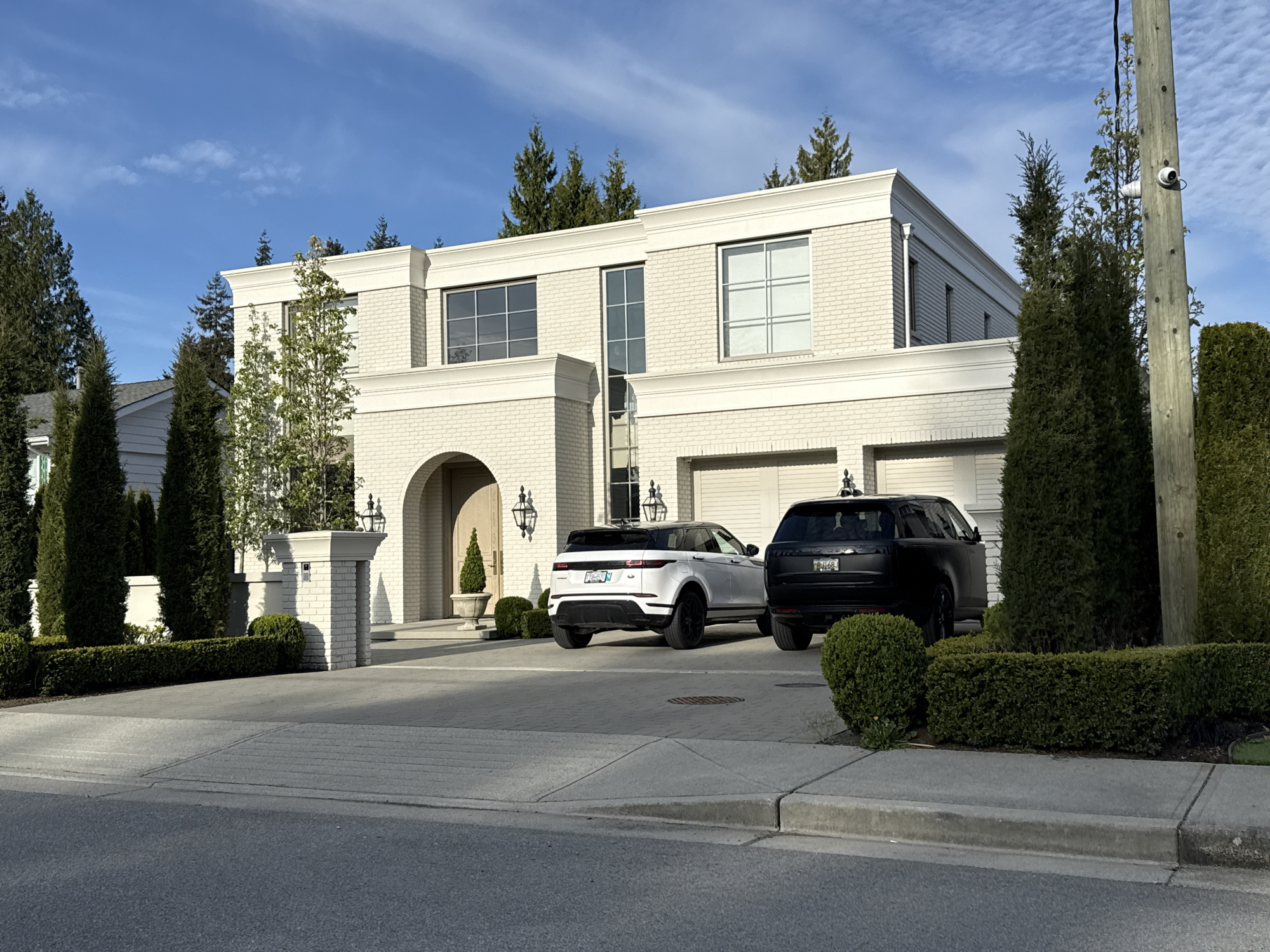 Spring blooms and residential housing documented in Coquitlam
