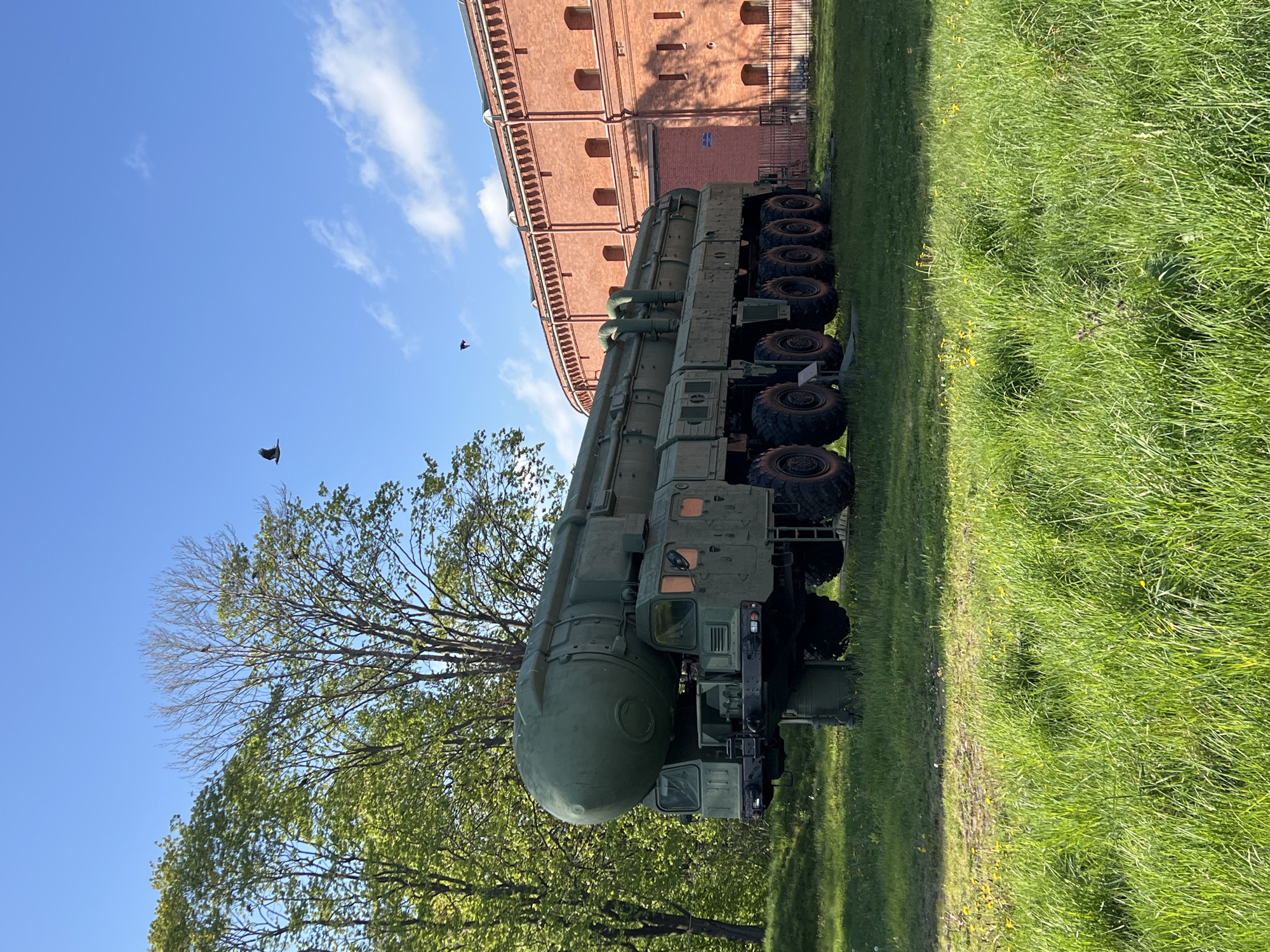 Military equipment display observed in Saint Petersburg parks