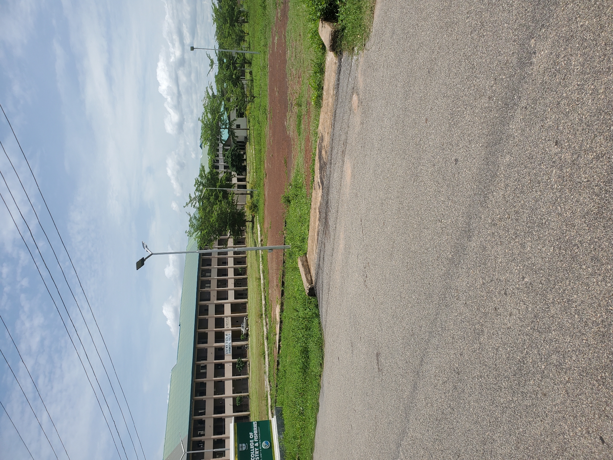 Around a Makurdi college campus on a clear afternoon