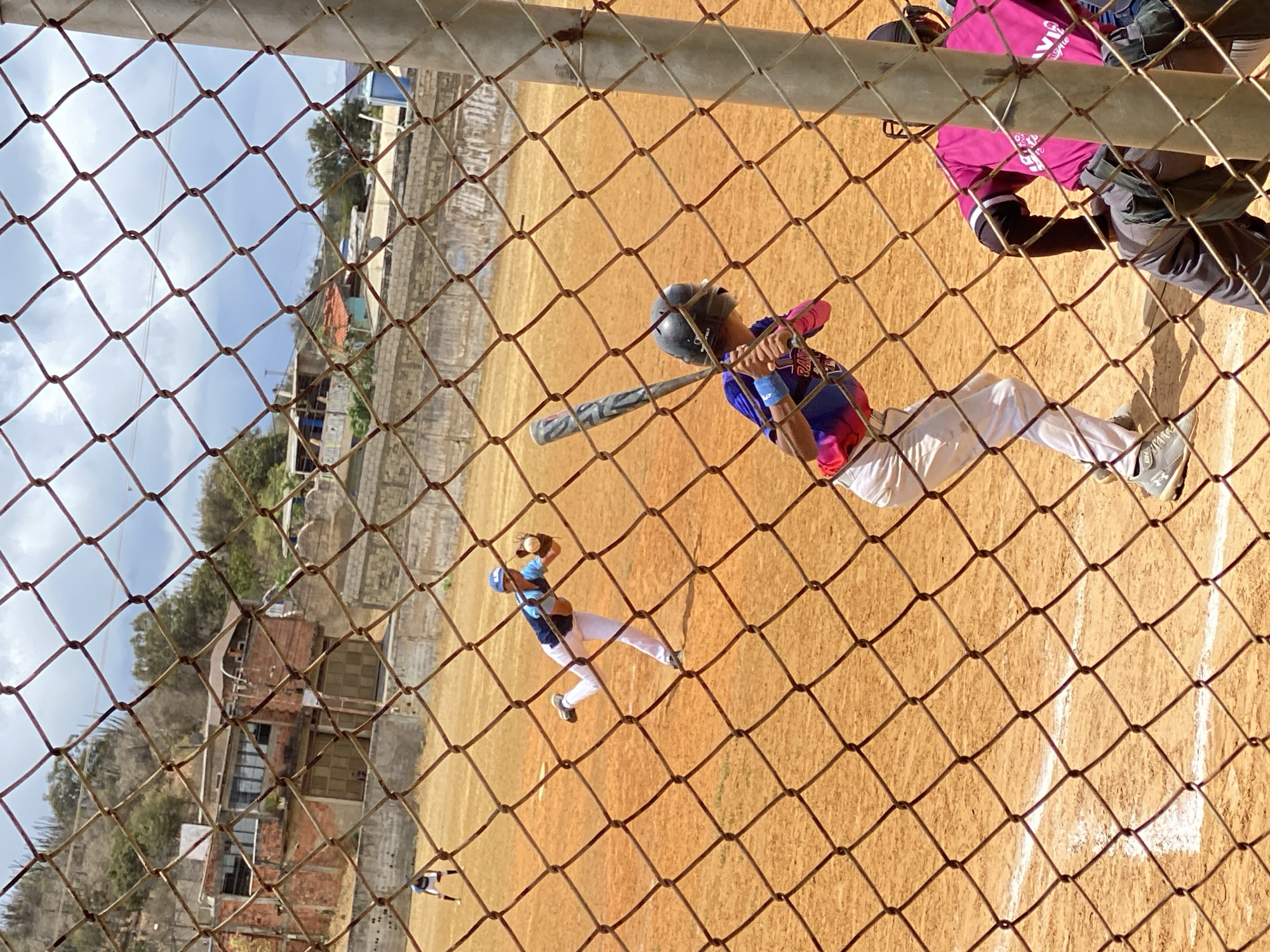 Youth baseball game played in Juangriego, Venezuela