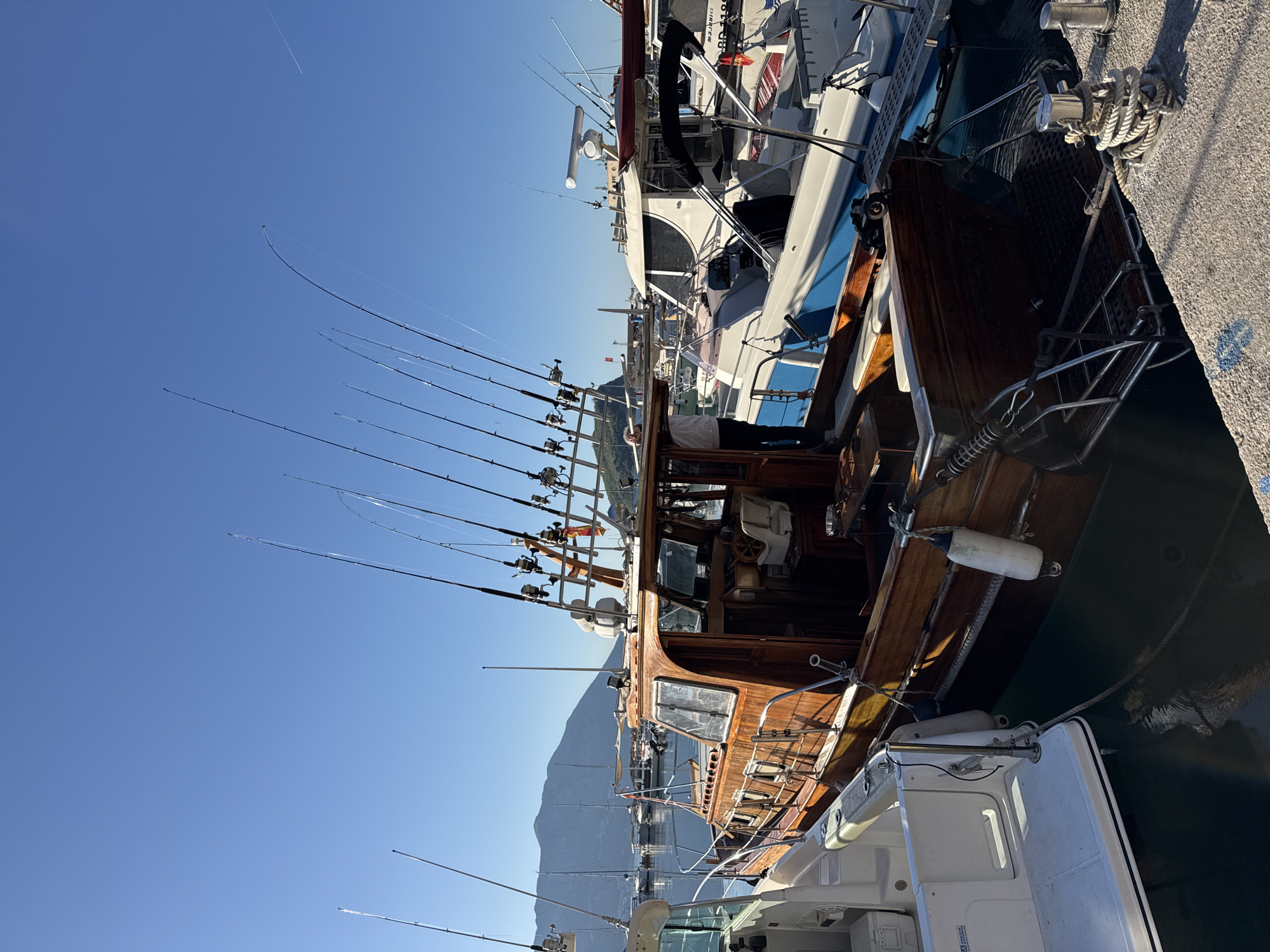 Early morning scenes captured at Budva marina, Montenegro