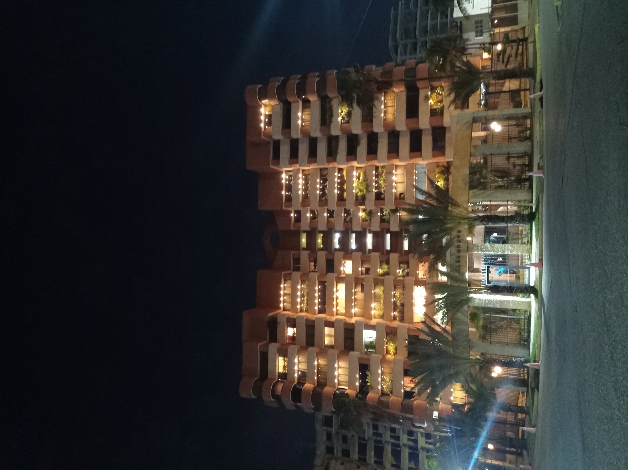 Nighttime coastal scenes documented across Porlamar, Venezuela waterfront district