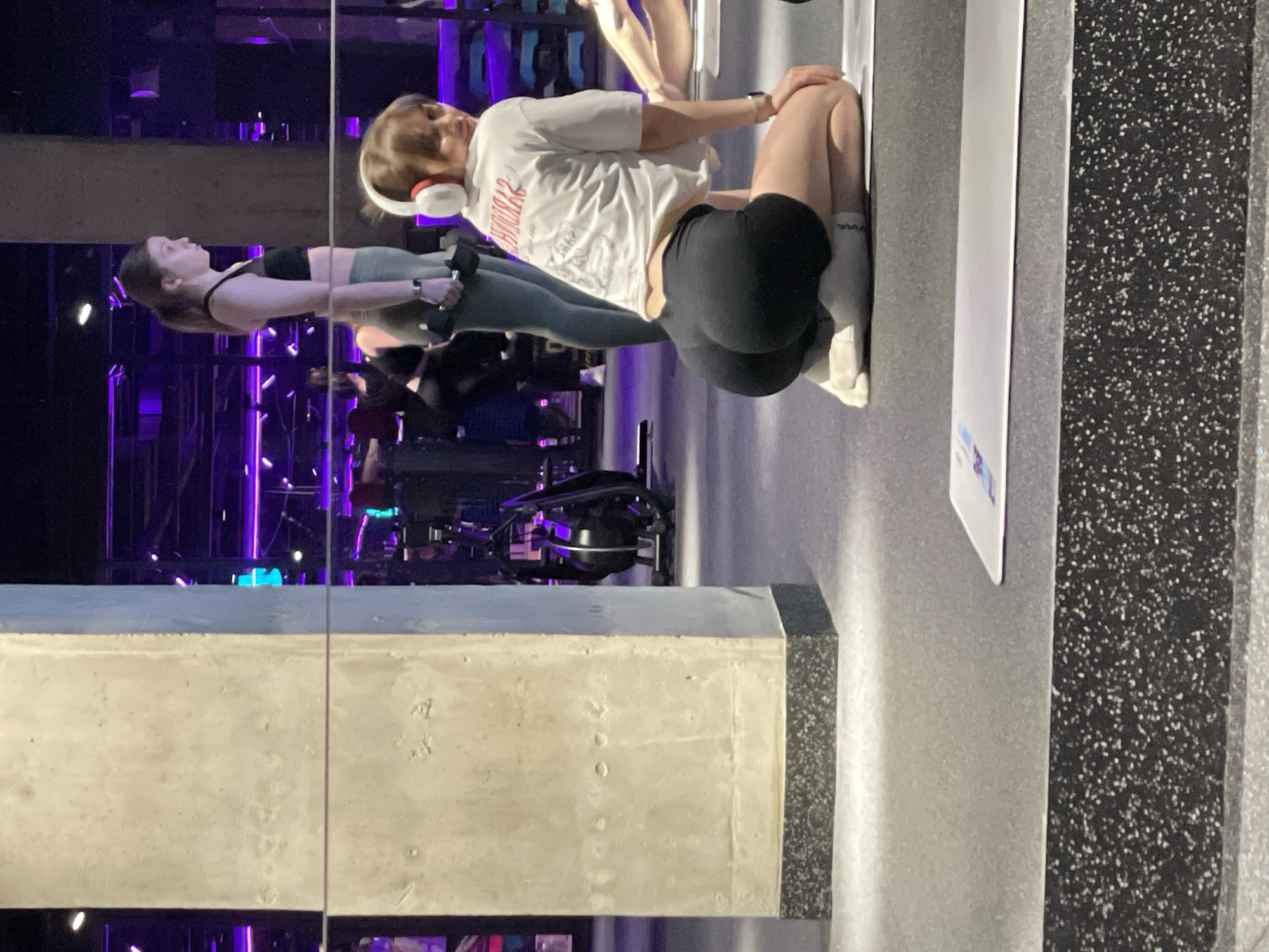 Fitness session captured at Murino gym Sunday afternoon