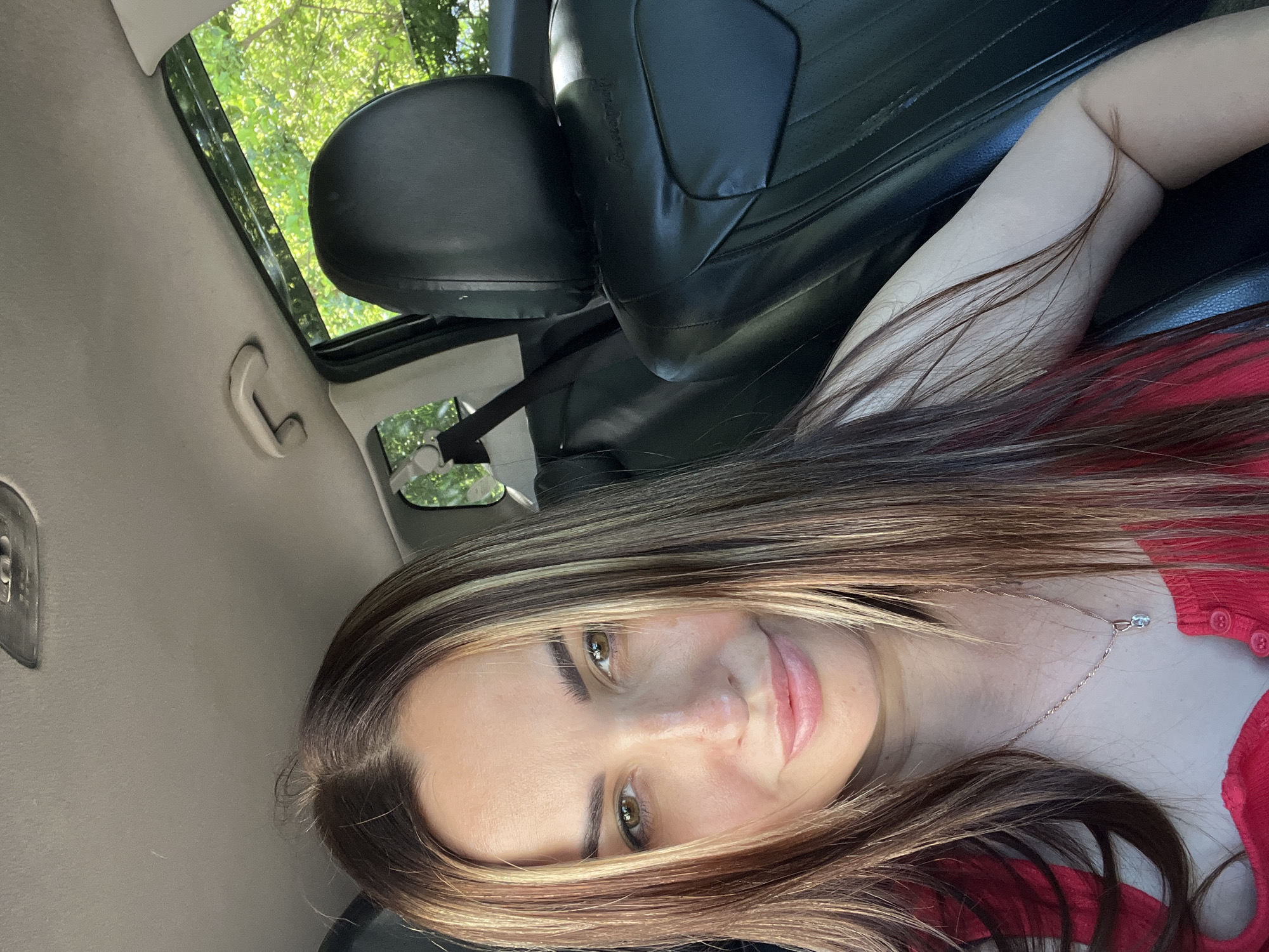 Morning out with a kid: café stops, car selfies, sunny day