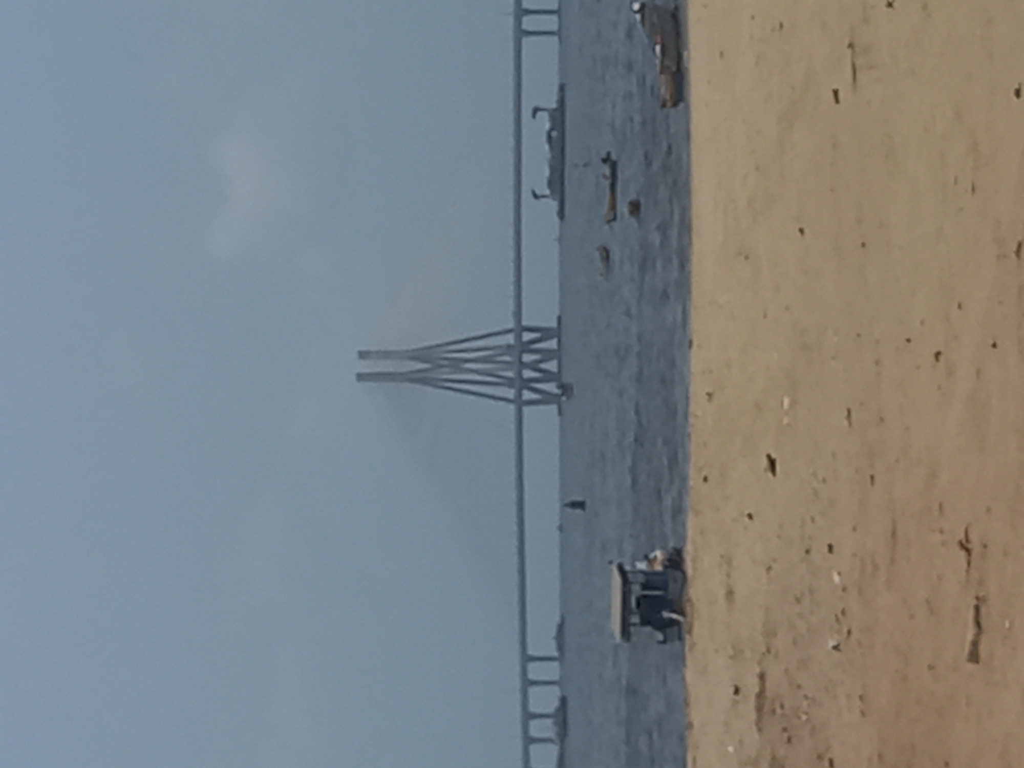 Morning beach activity documented near Mumbai's Bandra-Worli Sea Link