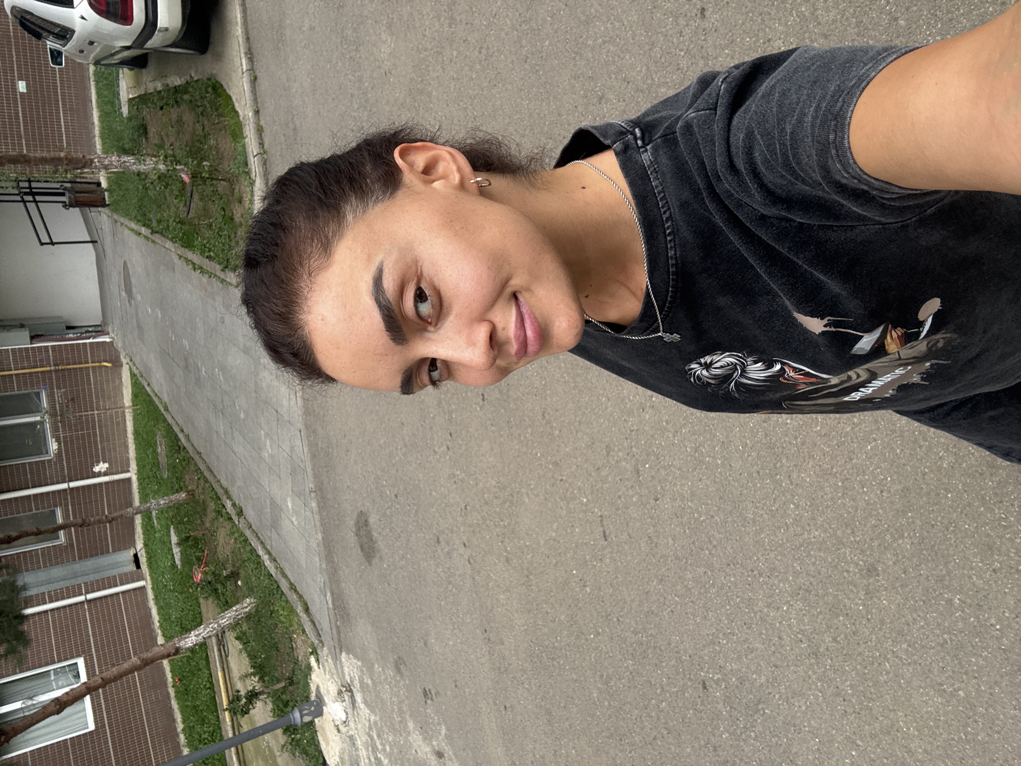 Outdoor selfie moment in Tbilisi, Georgia