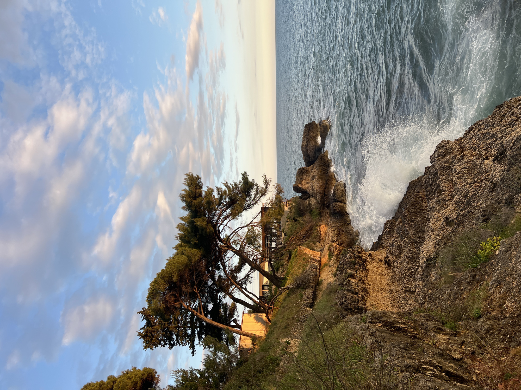 Coastal scenes documented in Ulcinj Montenegro during afternoon