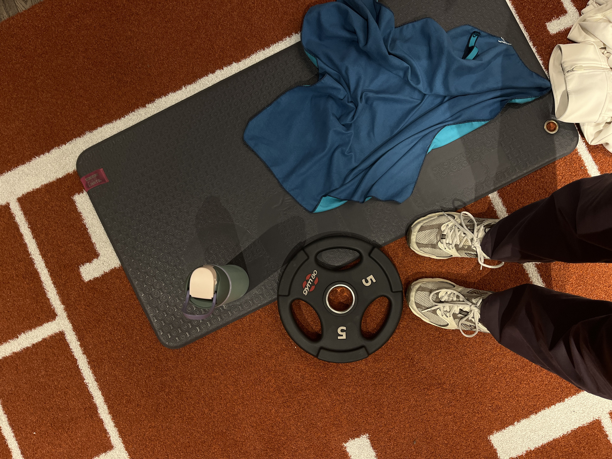 Workout session documented at Lyon gym facility